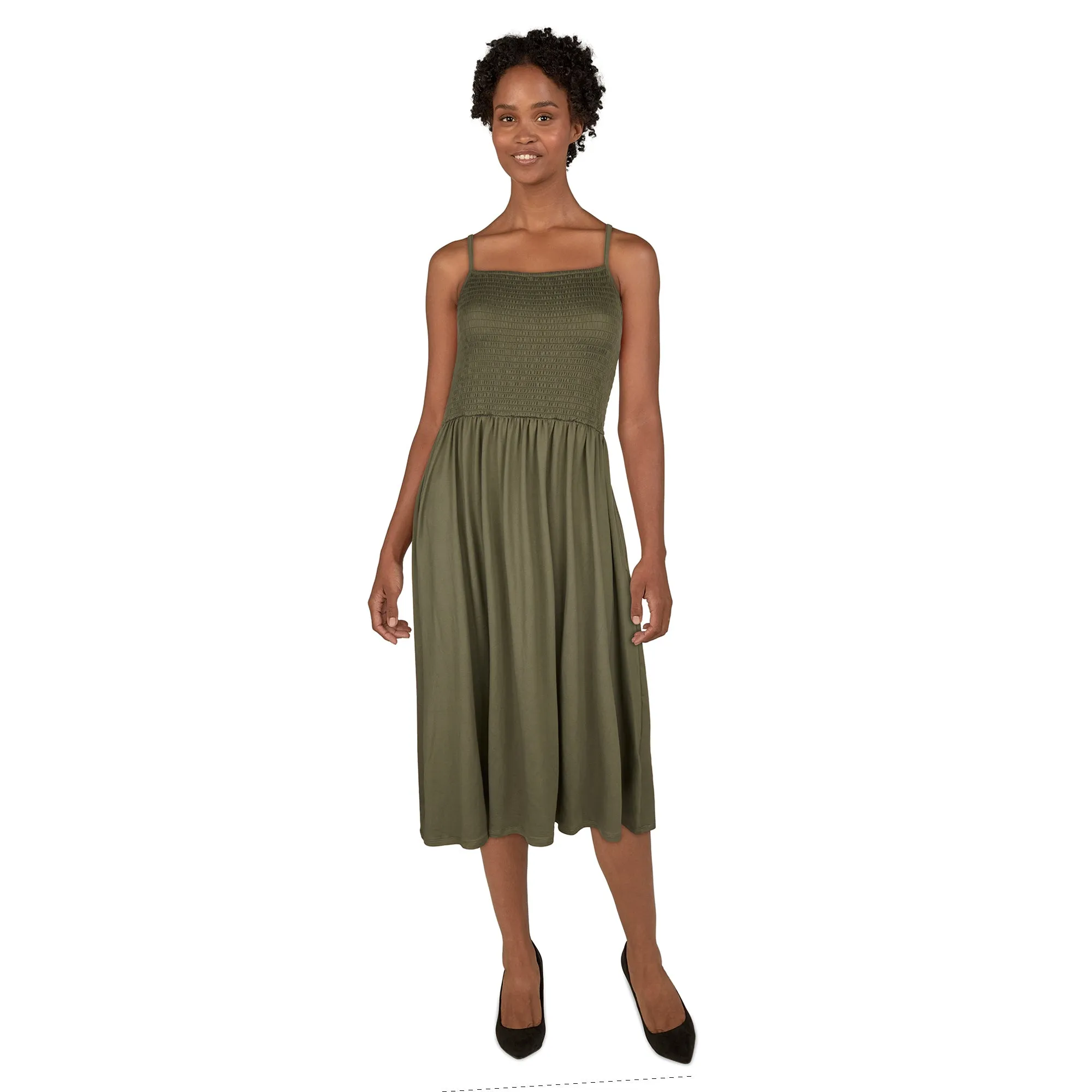 mySTYLE Women's Smocked Midi Dress sold by Giant Tiger product image thumbnail 4