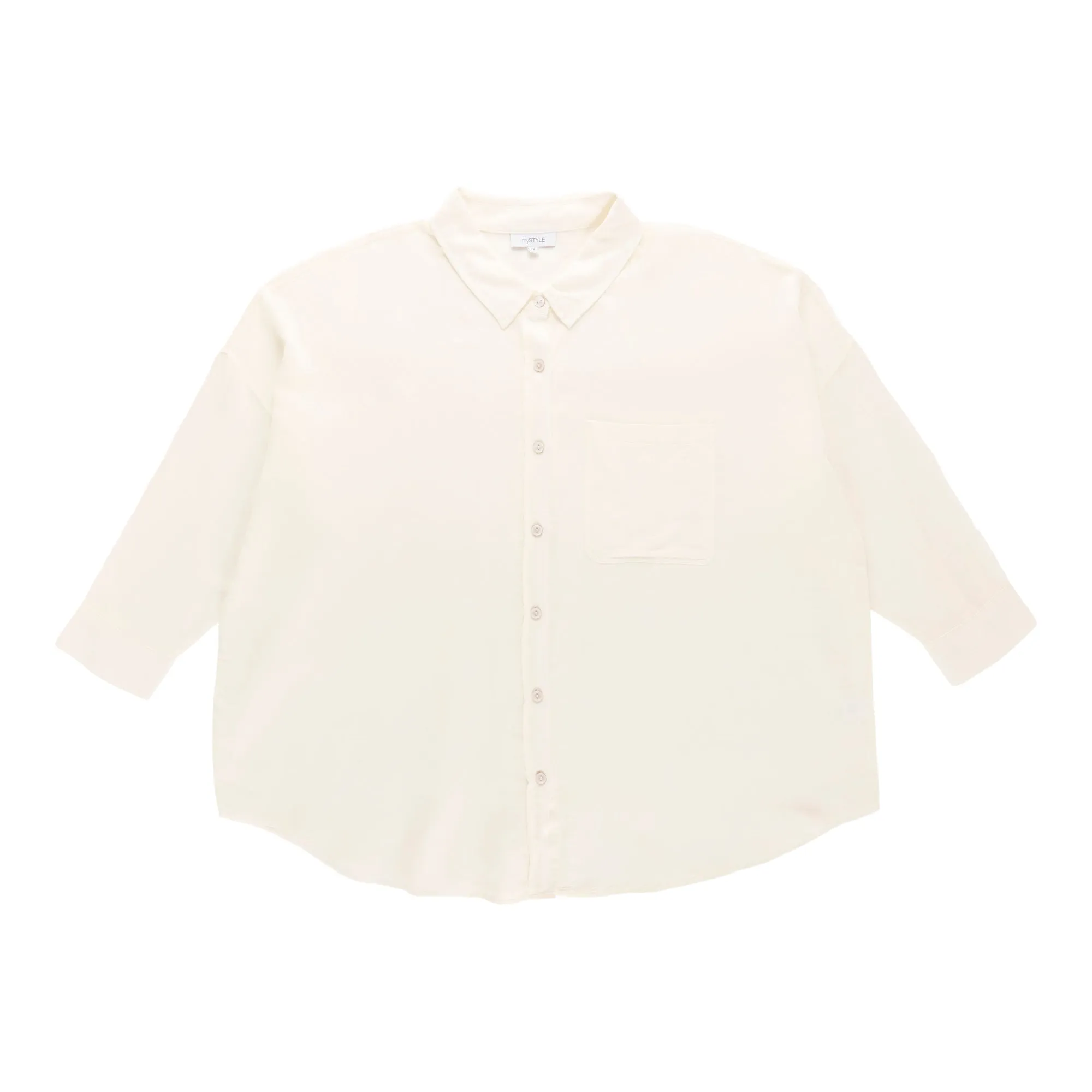 mySTYLE Women's Plus Collared Button-Up Shirt sold by Giant Tiger