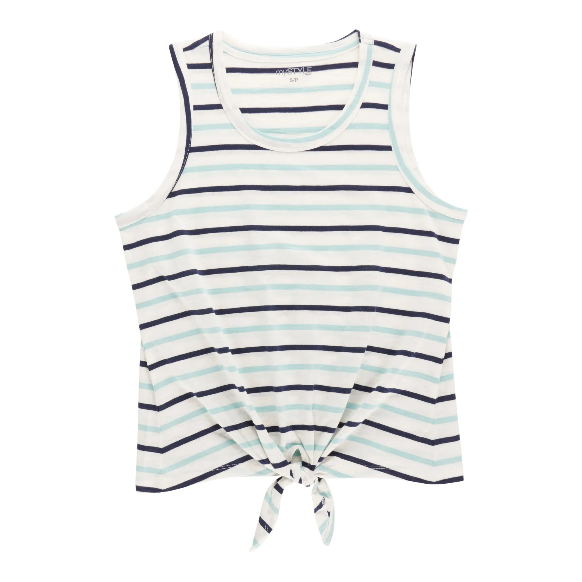 mySTYLE Women's Sleeveless Tie Front Tank Top sold by Giant Tiger
