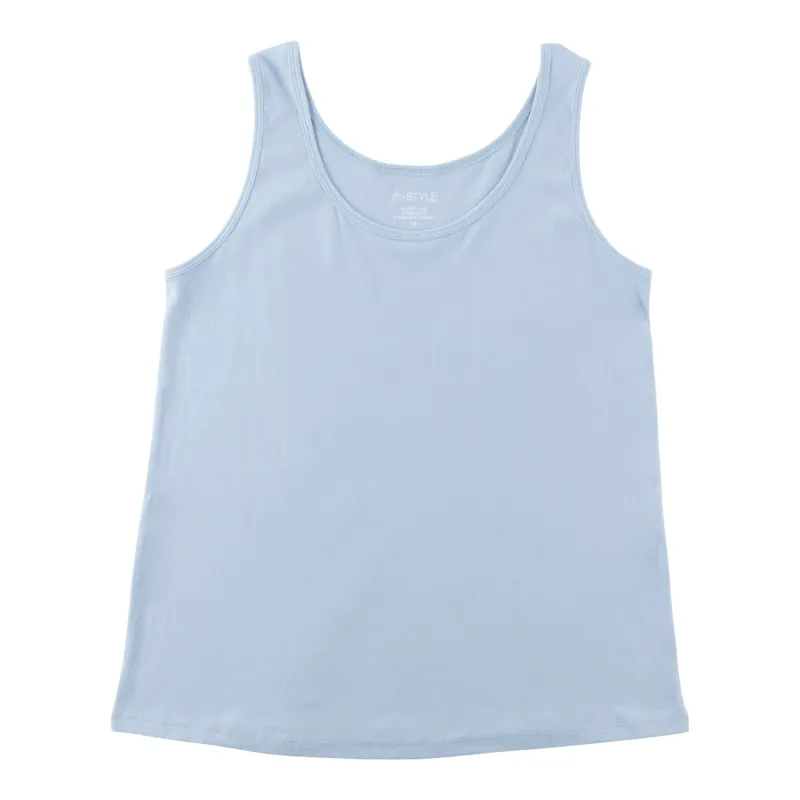 mySTYLE Women's Plus Scooped Ribbed Tank sold by Giant Tiger