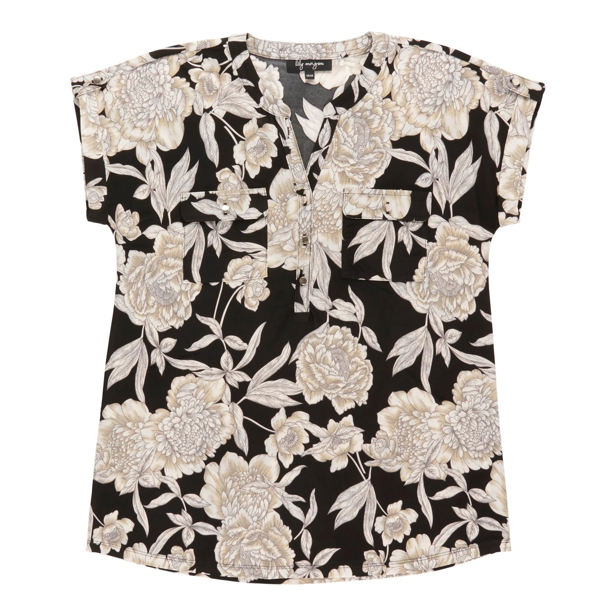 lily morgan Women's Cap Sleeve Printed Top sold by Giant Tiger product image thumbnail 3