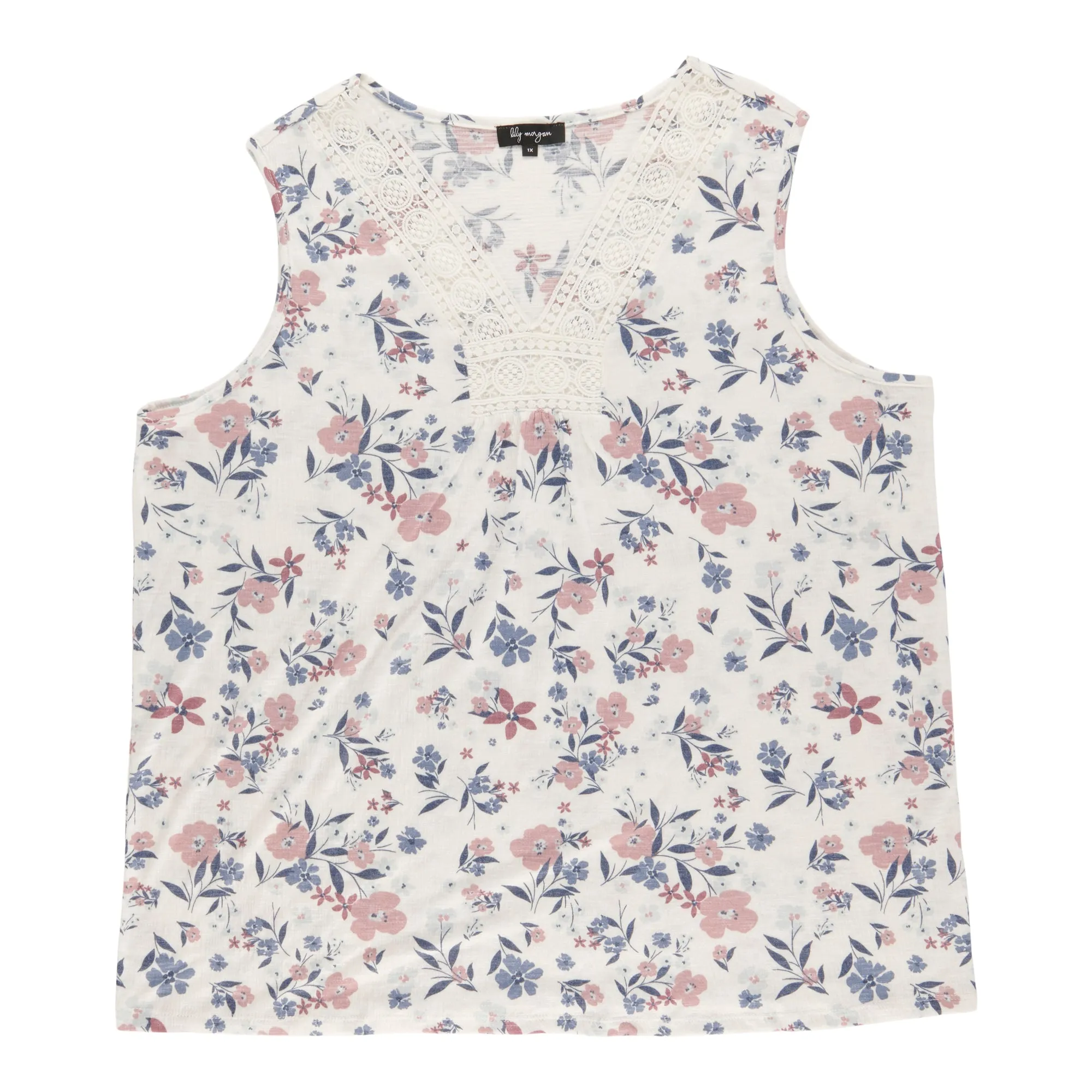 lily morgan Women's Plus Cami with Crochet Details sold by Giant Tiger product image thumbnail 3