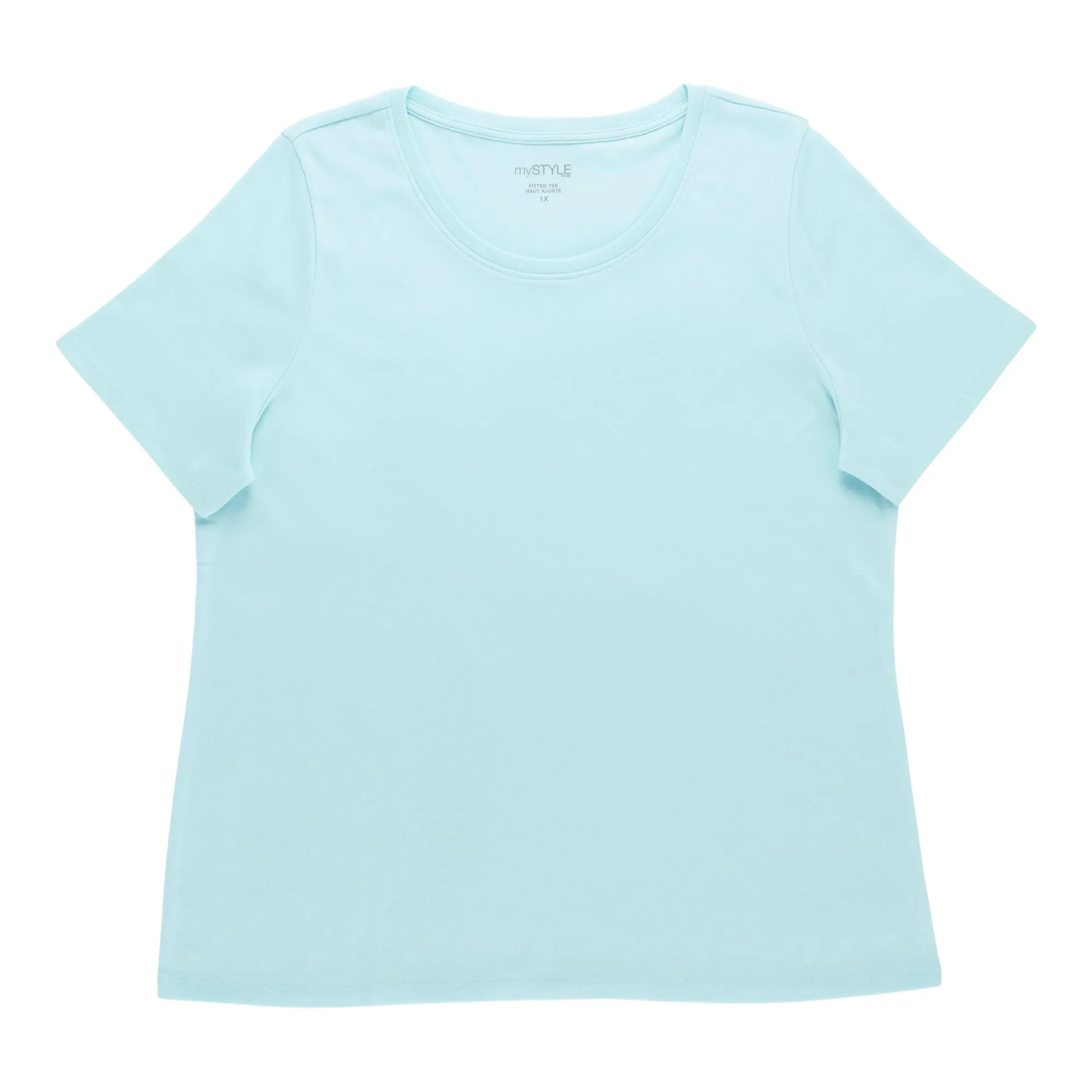 mySTYLE Women's Plus Fitted Short Sleeve T-Shirt sold by Giant Tiger
