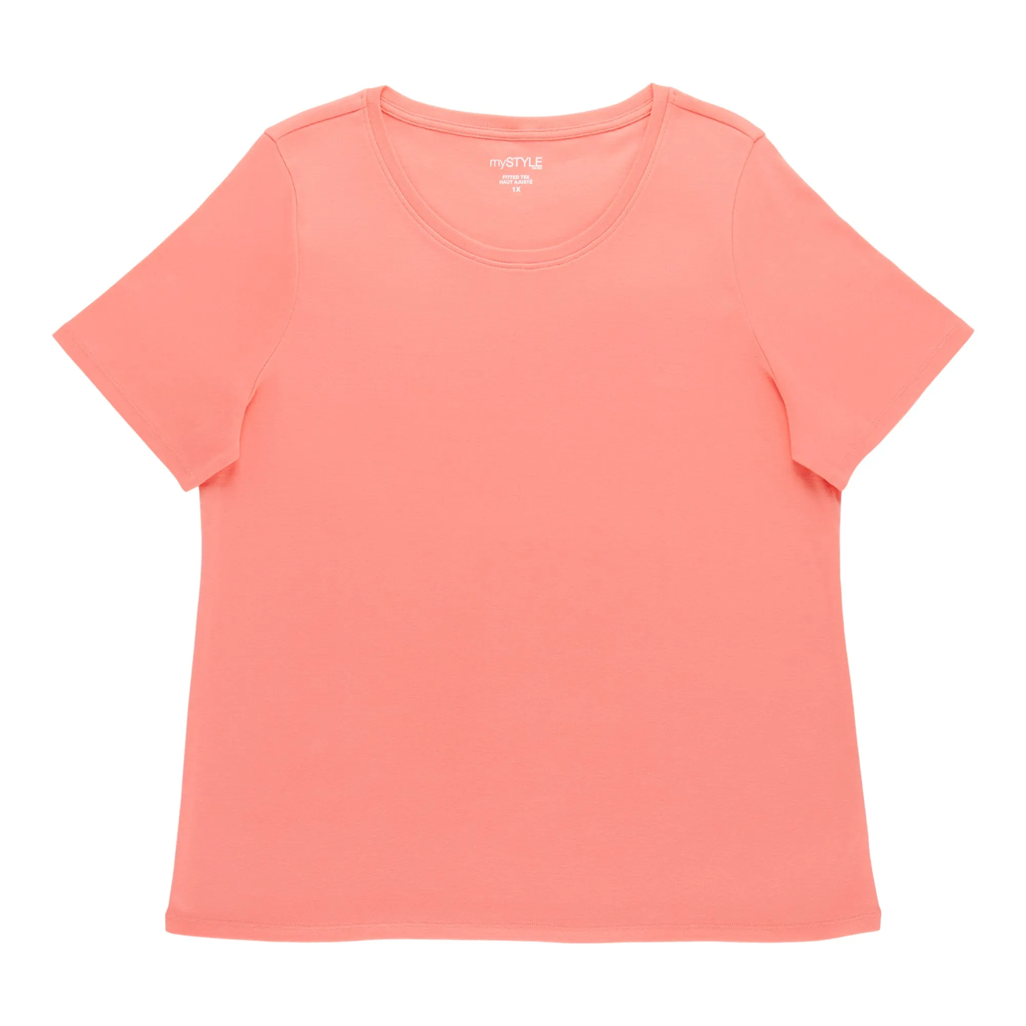 mySTYLE Women's Plus Fitted Short Sleeve T-Shirt sold by Giant Tiger product image thumbnail 2