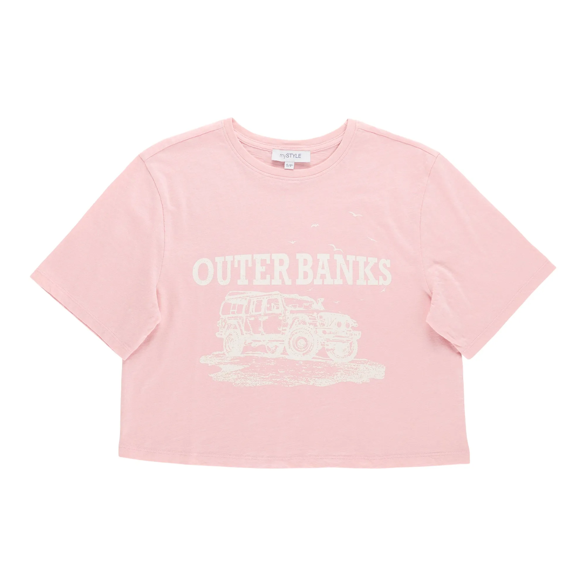 mySTYLE Women's Cropped Crew Neck Tee sold by Giant Tiger product image thumbnail 3