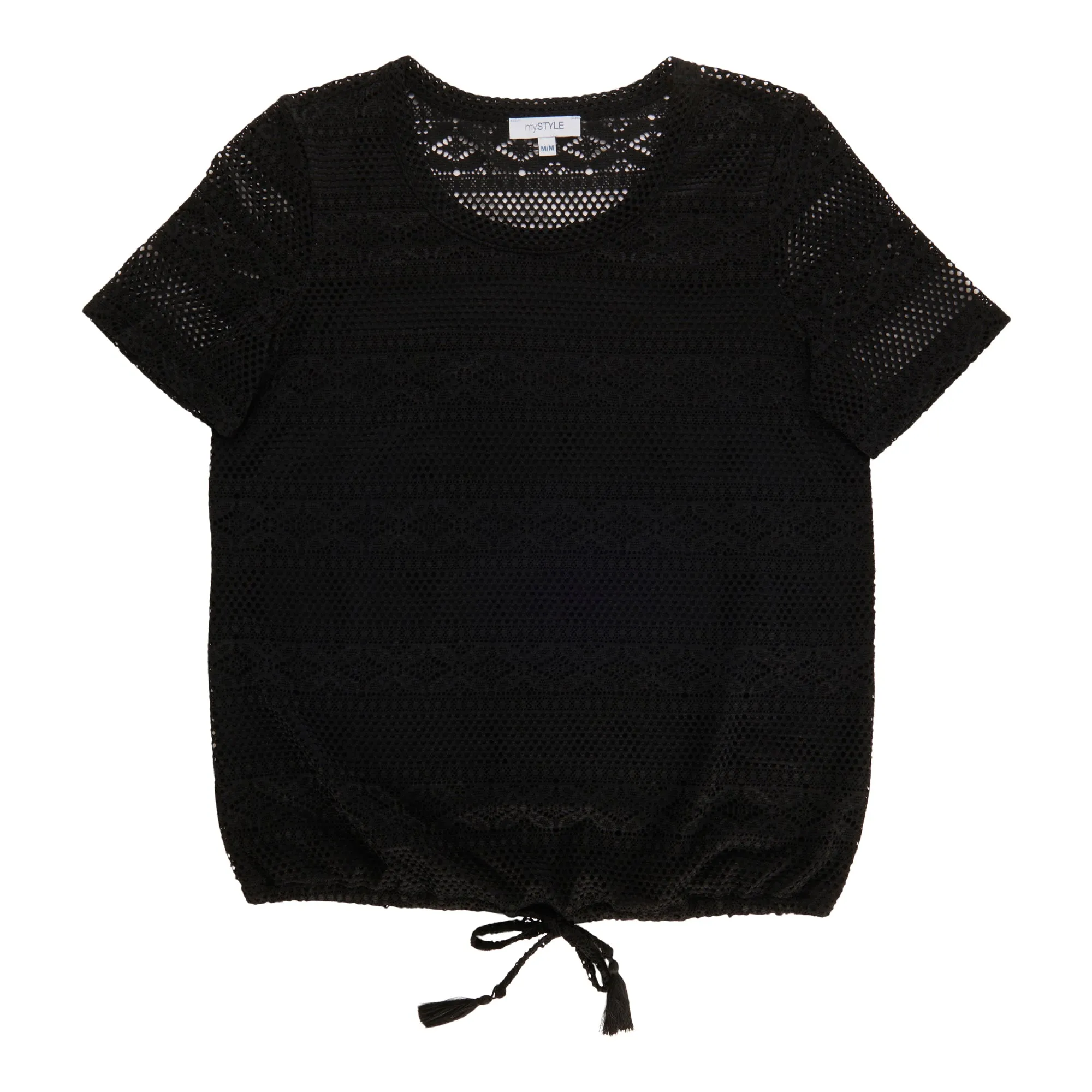 mySTYLE Women's Tie Front Crochet Top sold by Giant Tiger