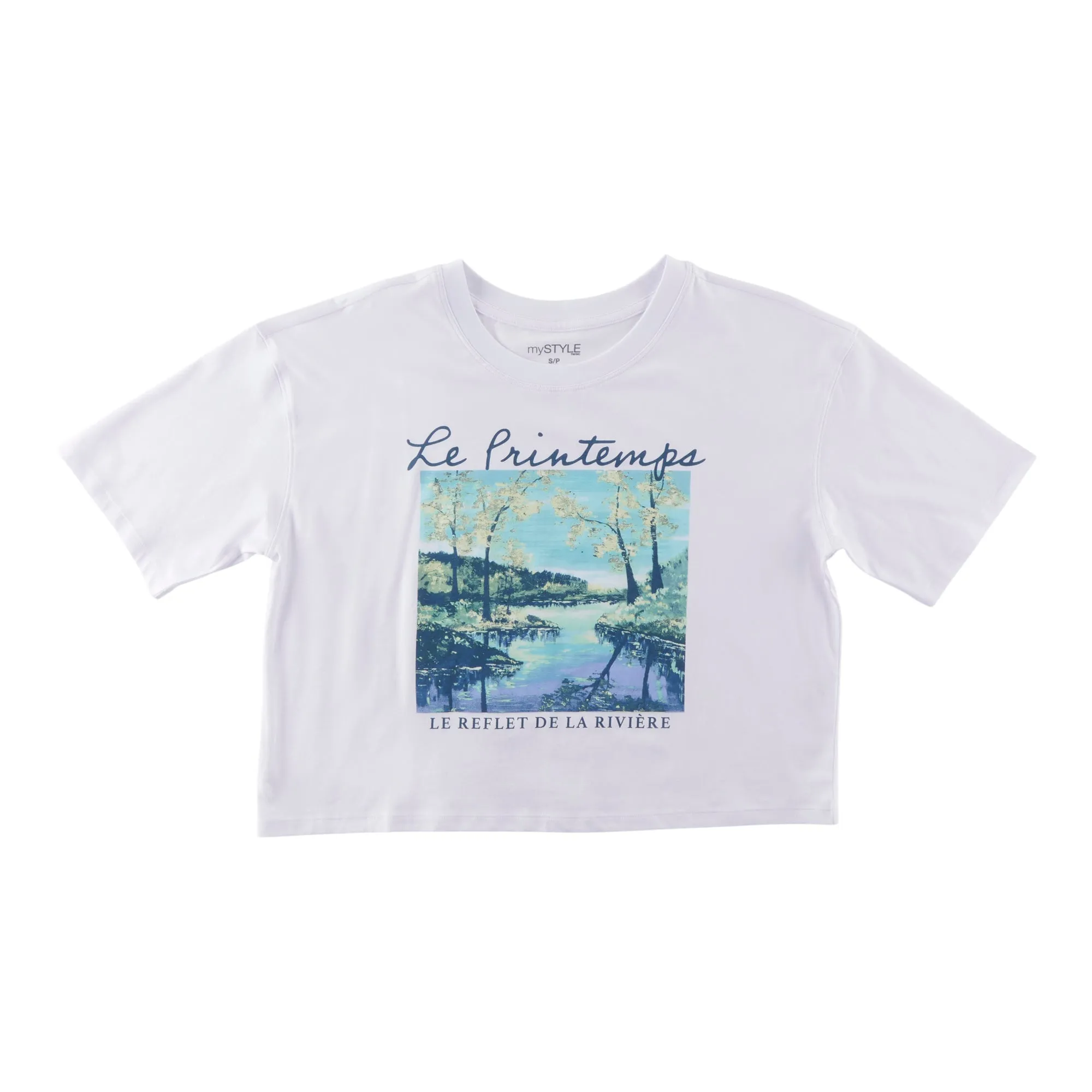 mySTYLE Women's Loose Cropped Tee sold by Giant Tiger product image thumbnail 2