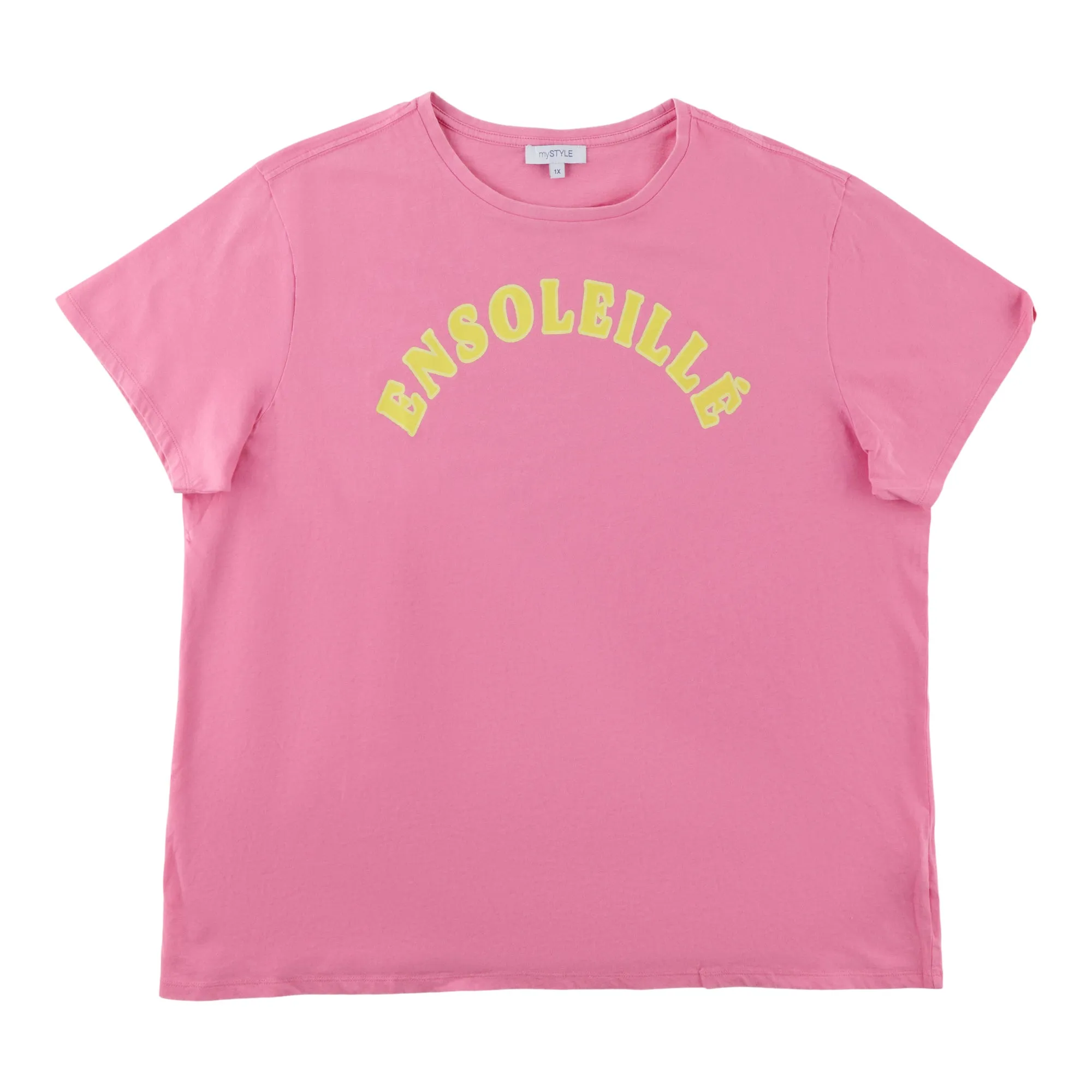 mySTYLE Women's Plus Vintage Wash Boyfriend Tee sold by Giant Tiger product image thumbnail 3