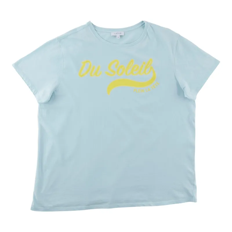 mySTYLE Women's Plus Vintage Wash Boyfriend Tee sold by Giant Tiger