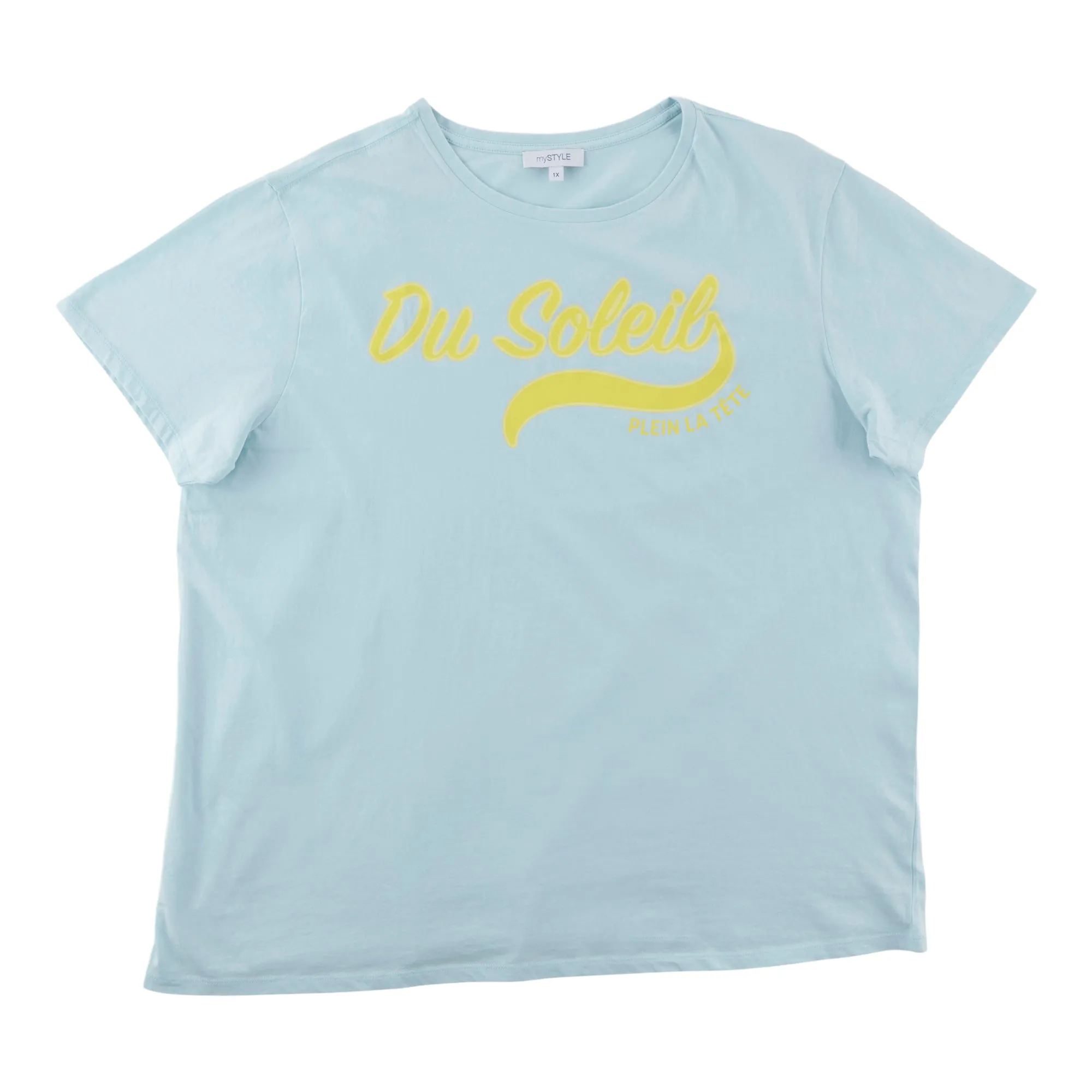 mySTYLE Women's Plus Vintage Wash Boyfriend Tee sold by Giant Tiger