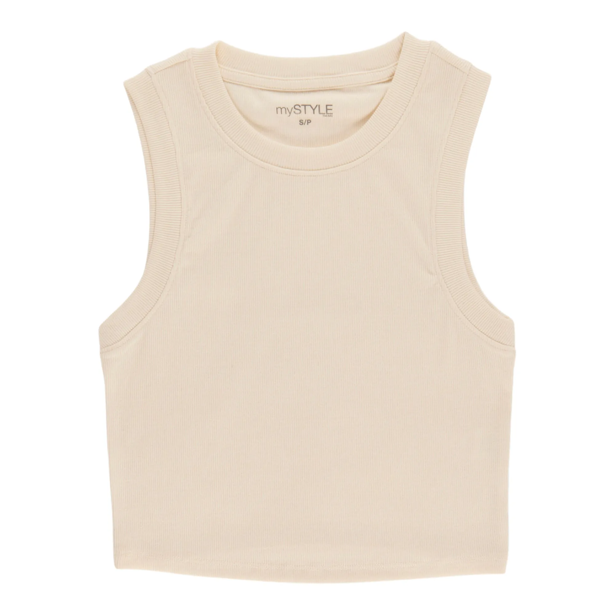 mySTYLE Women's Ribbed Cropped Tank Top sold by Giant Tiger product image thumbnail 2