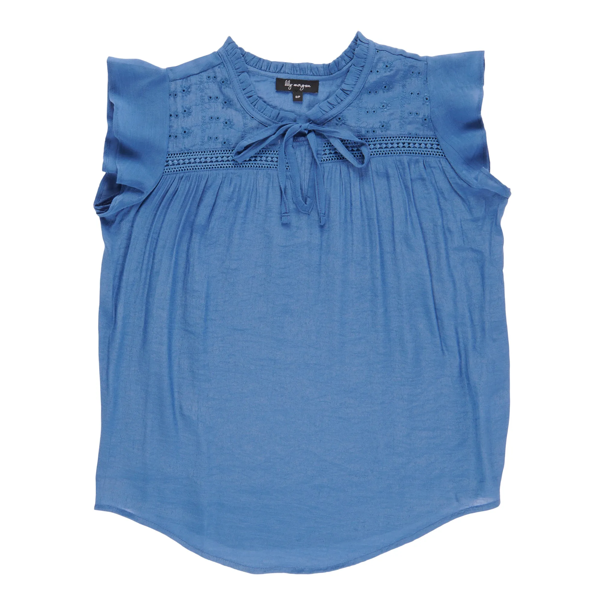 lily morgan Women's V-Neck Flutter Sleeve Blouse sold by Giant Tiger