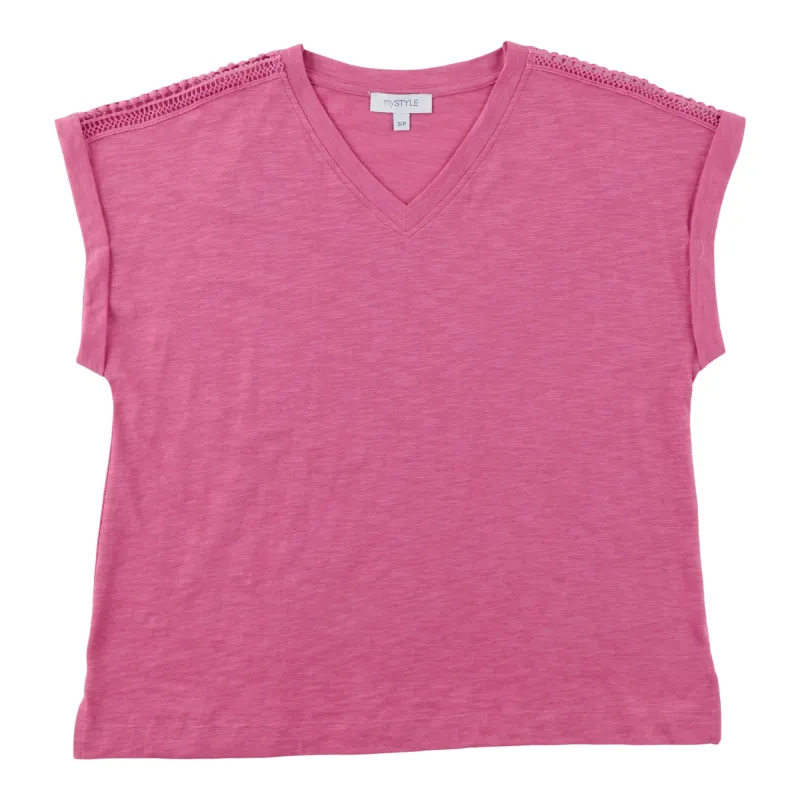 mySTYLE Women's V-Neck Top sold by Giant Tiger