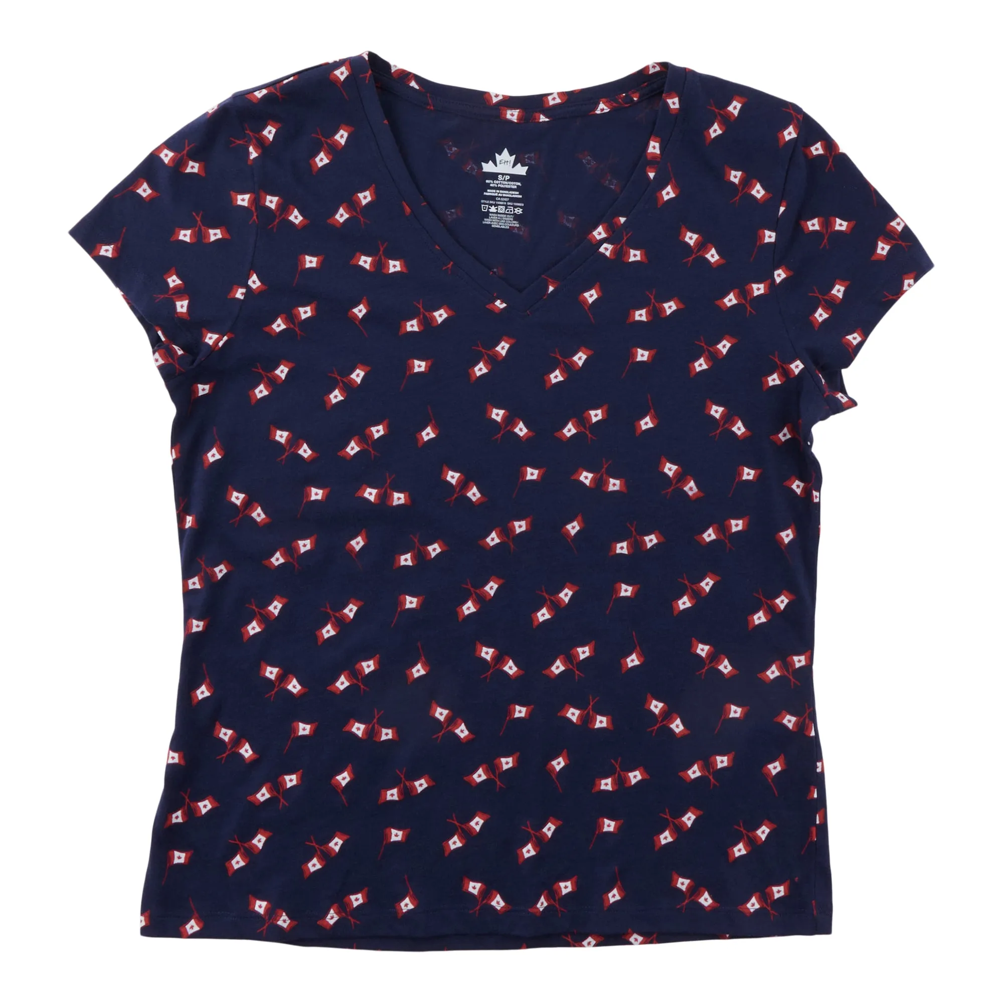 Canada EH Women's V-Neck Tee sold by Giant Tiger