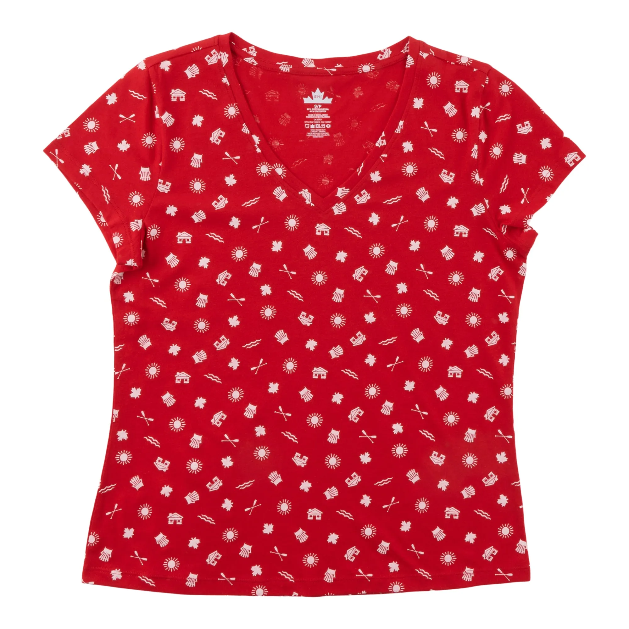 Canada EH Women's V-Neck Tee sold by Giant Tiger product image thumbnail 2