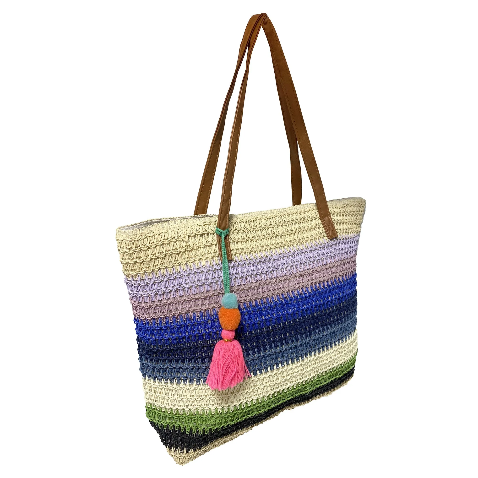 Women's Multicolour Woven Tote sold by Giant Tiger product image thumbnail 2