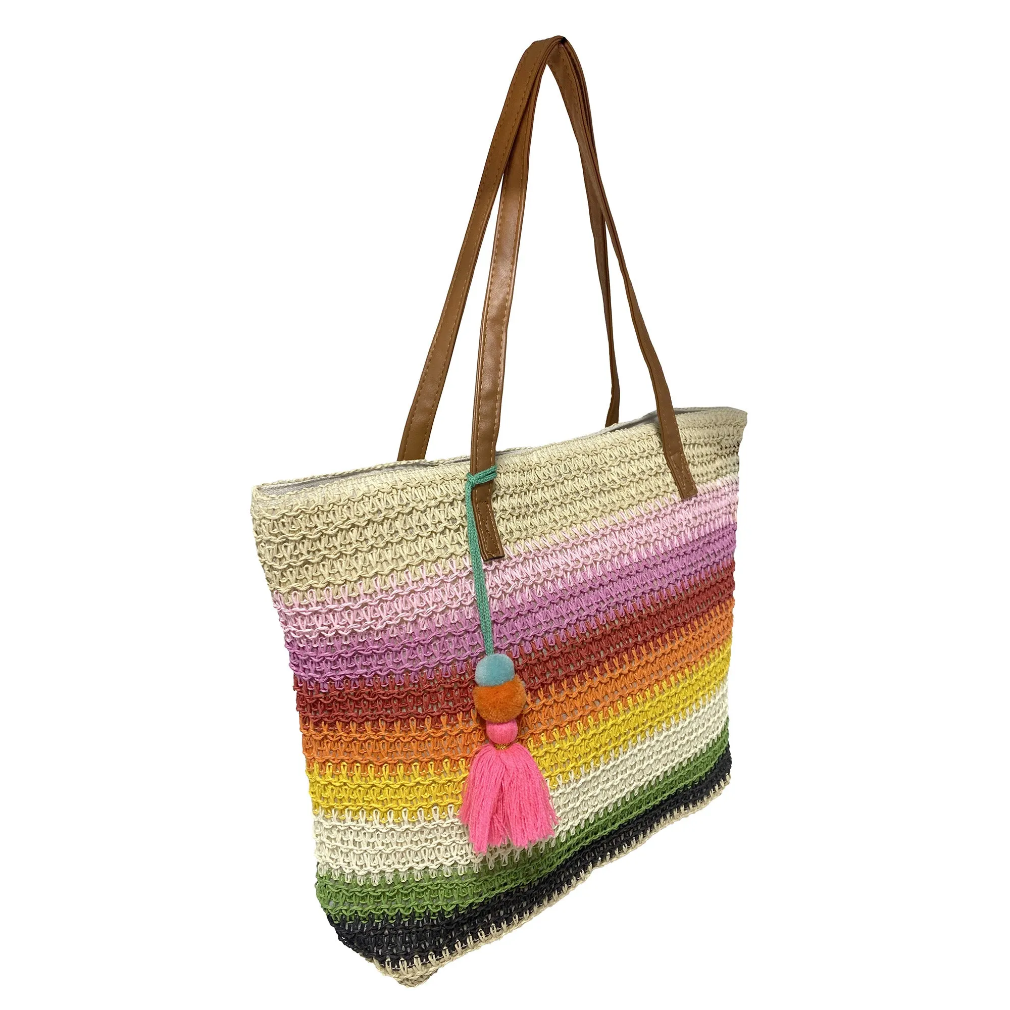 Women's Multicolour Woven Tote sold by Giant Tiger product image thumbnail 4