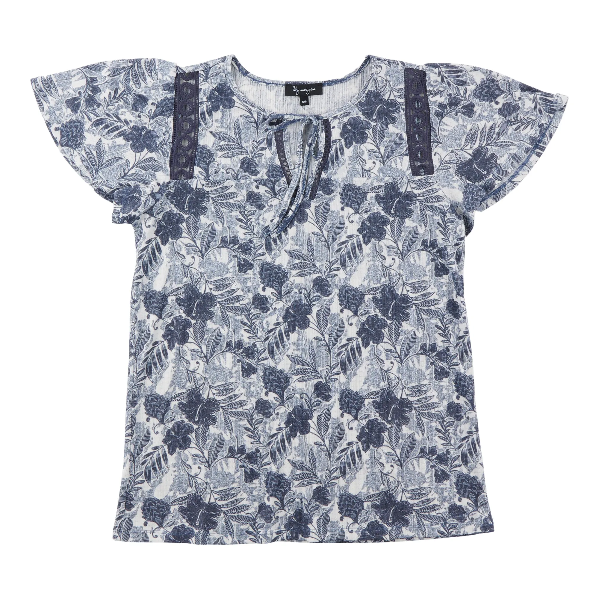 lily morgan Women's Flutter Sleeve Top sold by Giant Tiger product image thumbnail 2