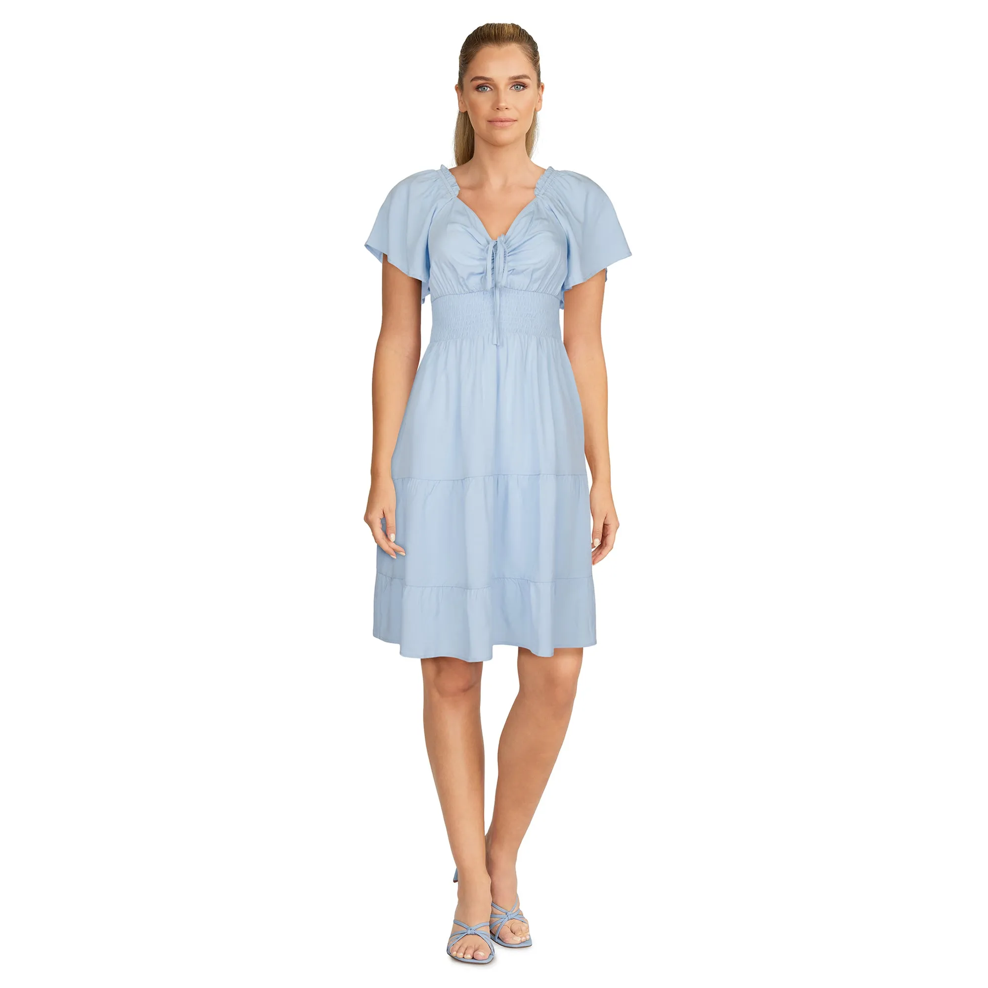 lily morgan Women's Puff Sleeve Short Dress sold by Giant Tiger