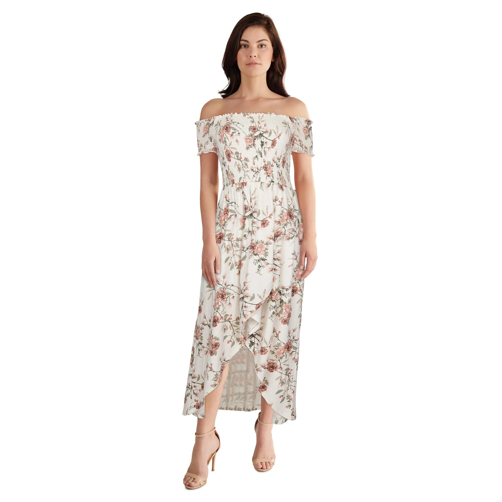 lily morgan Women's High-Low Smocked Dress sold by Giant Tiger product image thumbnail 5