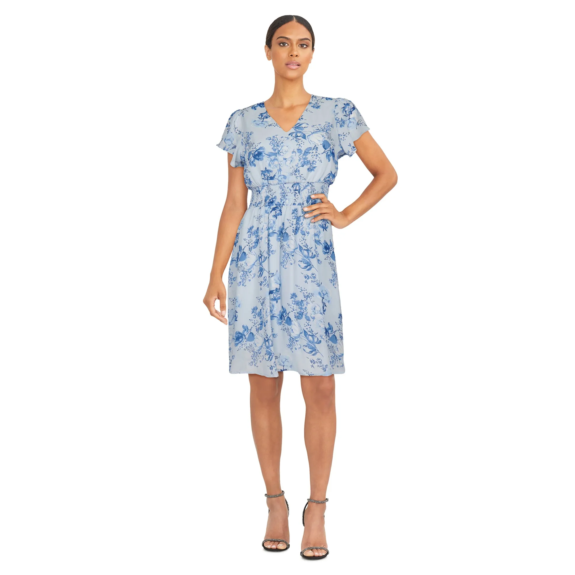 lily morgan Women's Flutter Sleeve Dress sold by Giant Tiger product image thumbnail 4
