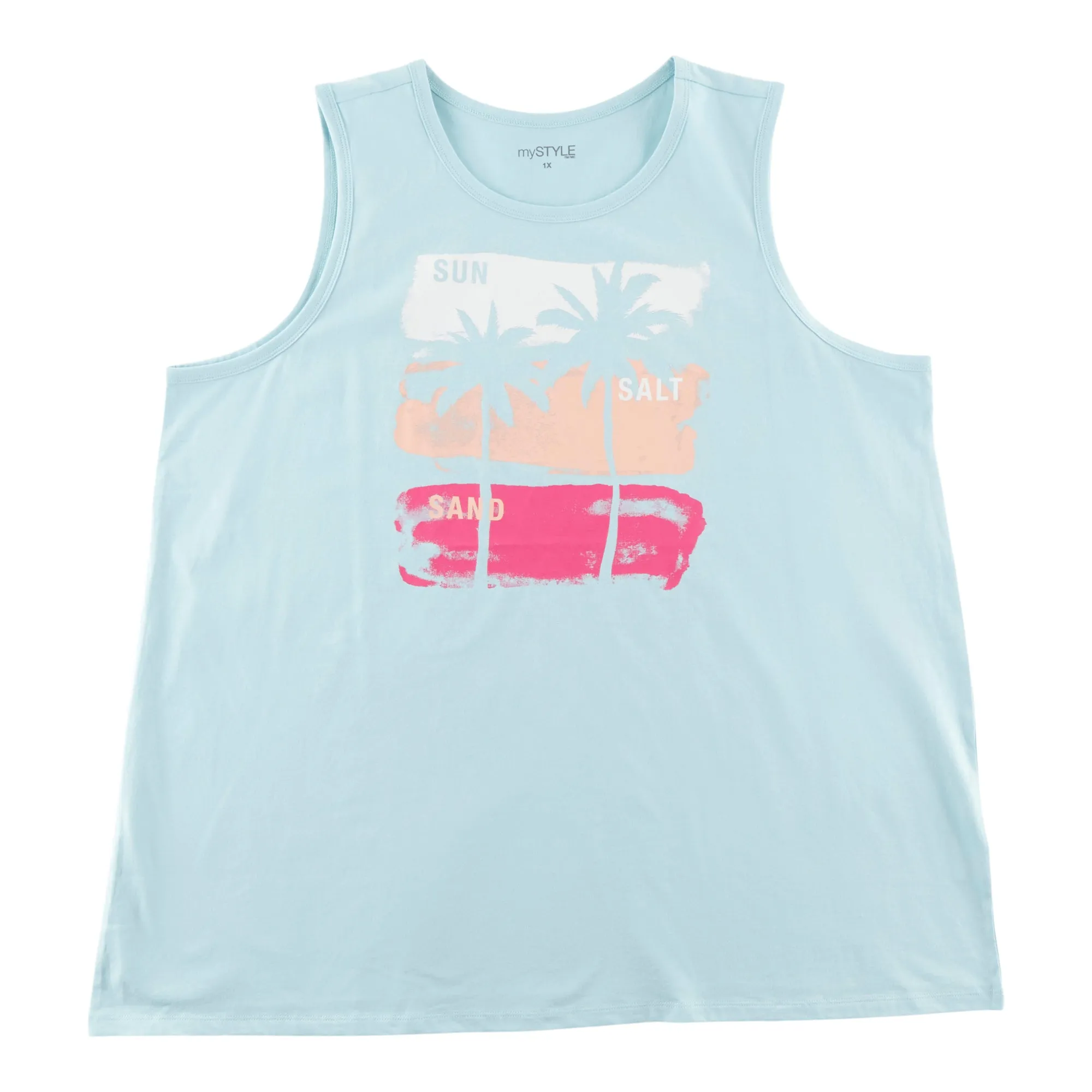 mySTYLE Women's Plus Summer Vibe Tank Top sold by Giant Tiger