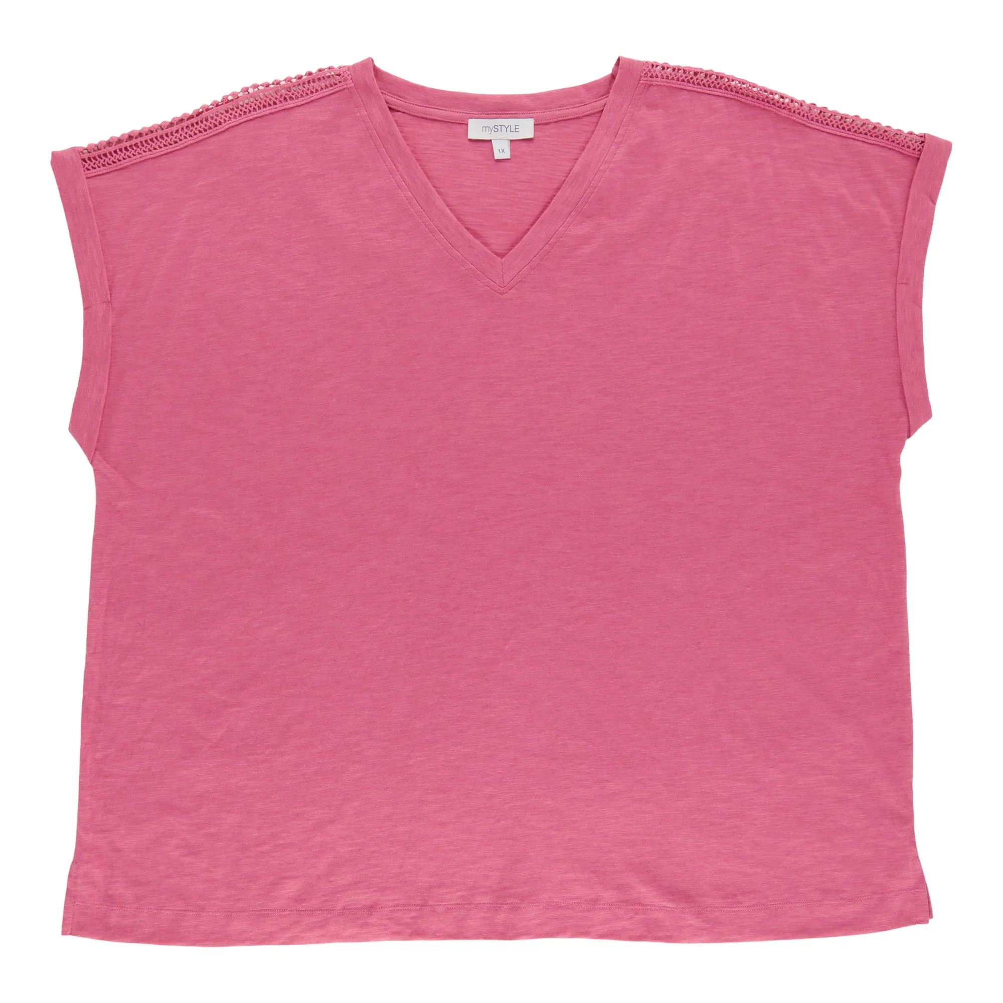 mySTYLE Women's Plus V-Neck Top sold by Giant Tiger