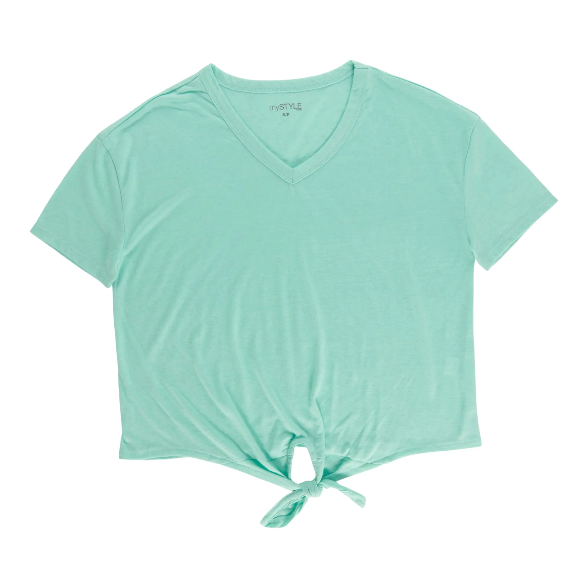 mySTYLE Women's Linen Tie-Front Tee sold by Giant Tiger product image thumbnail 2