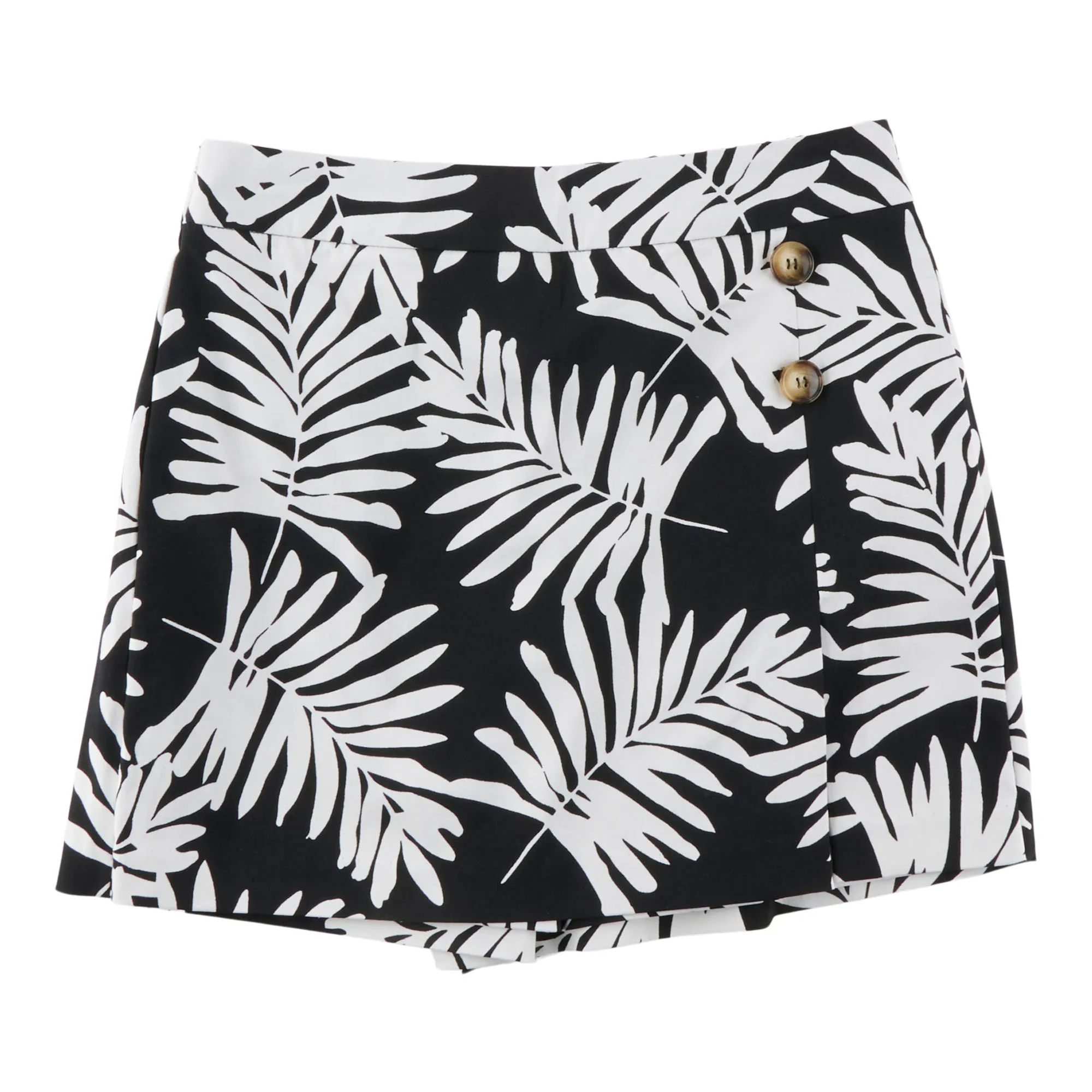 lily morgan Women's Printed High-Rise Button Detail Skort sold by Giant Tiger