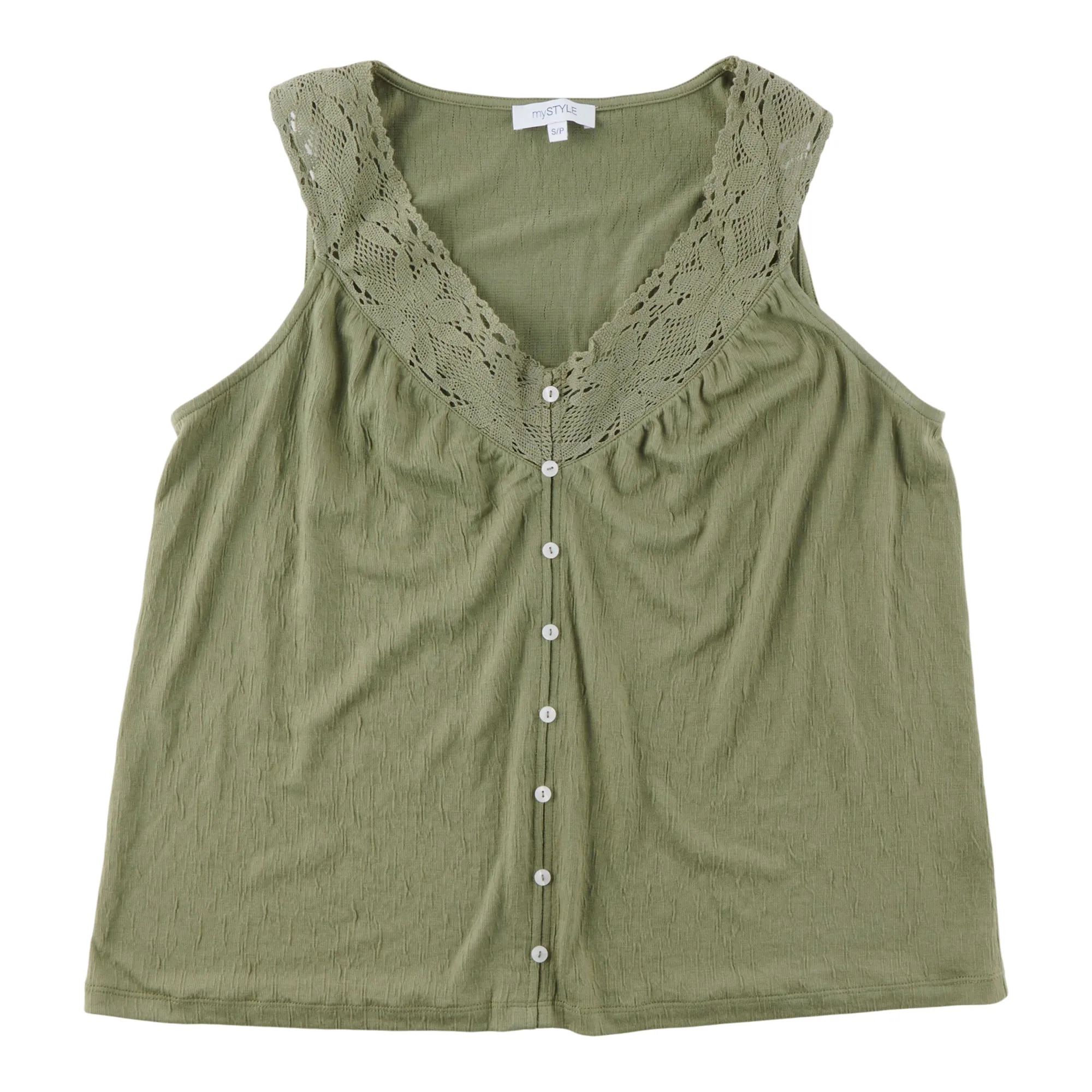 mySTYLE Women's Crochet Trim Tank Top sold by Giant Tiger product image thumbnail 2