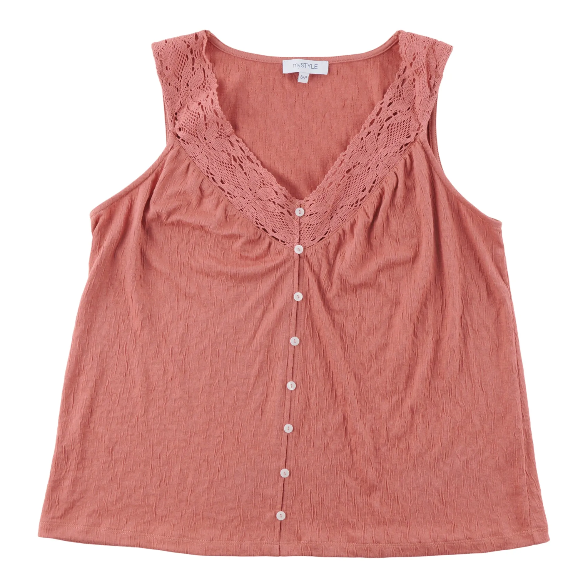 mySTYLE Women's Crochet Trim Tank Top sold by Giant Tiger product image thumbnail 3