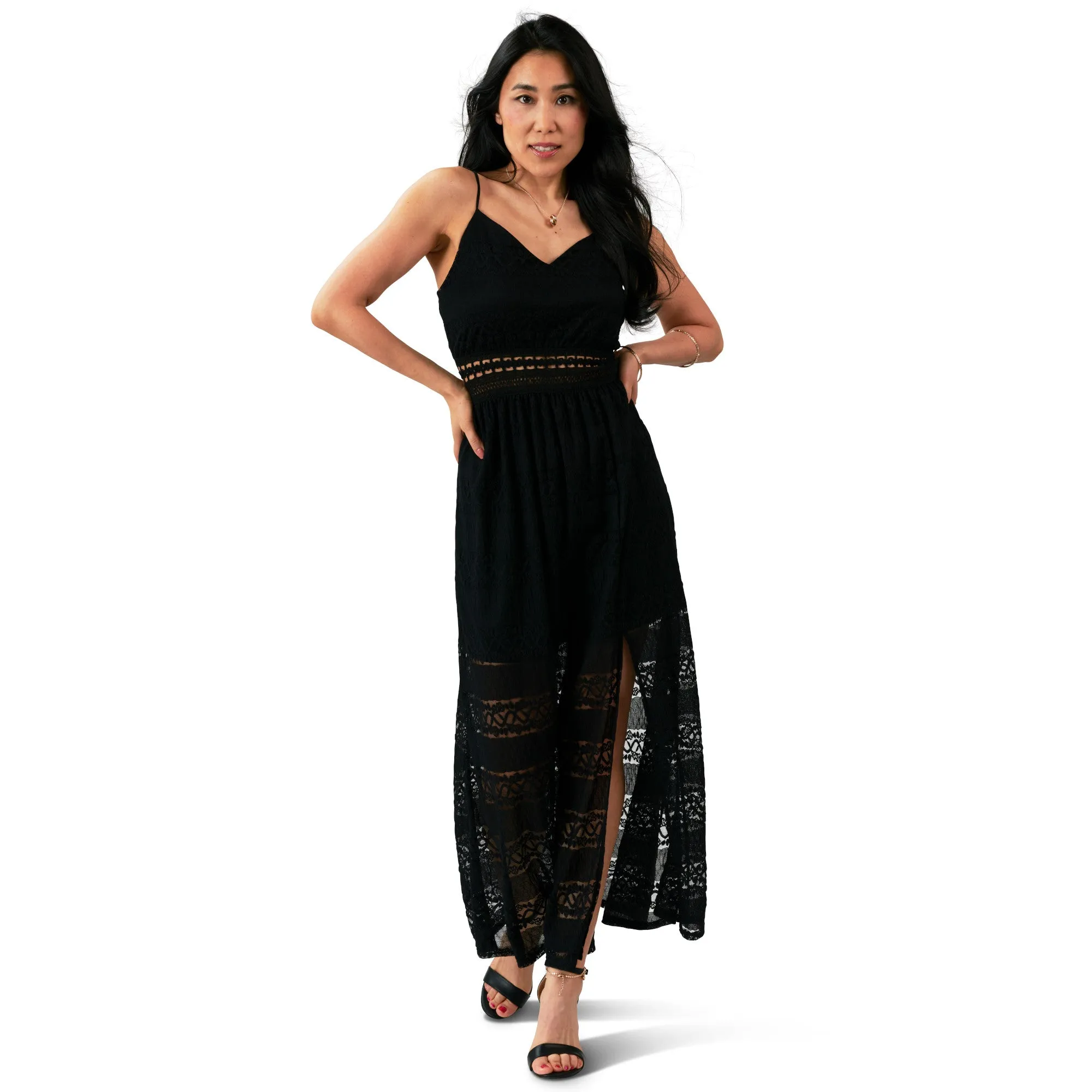 lily morgan Women's Lace Detail Maxi Dress sold by Giant Tiger