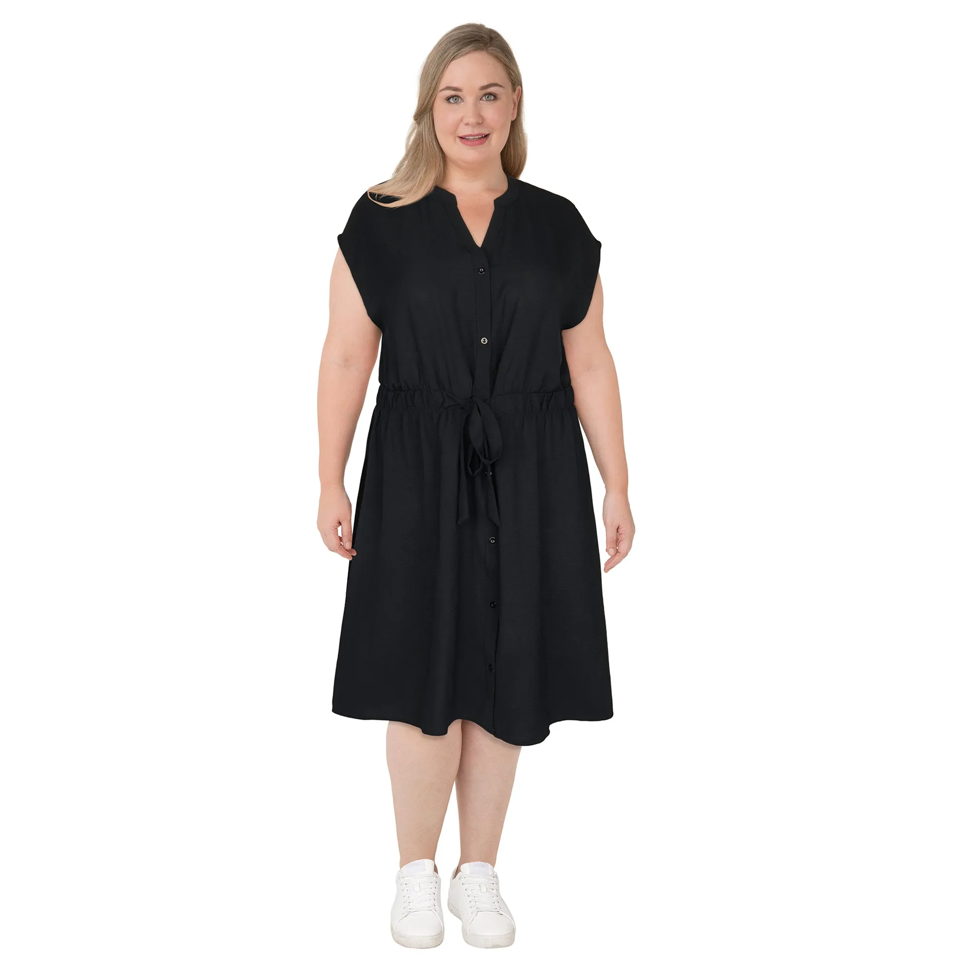 mySTYLE Women's Plus Belted Shirt Dress sold by Giant Tiger