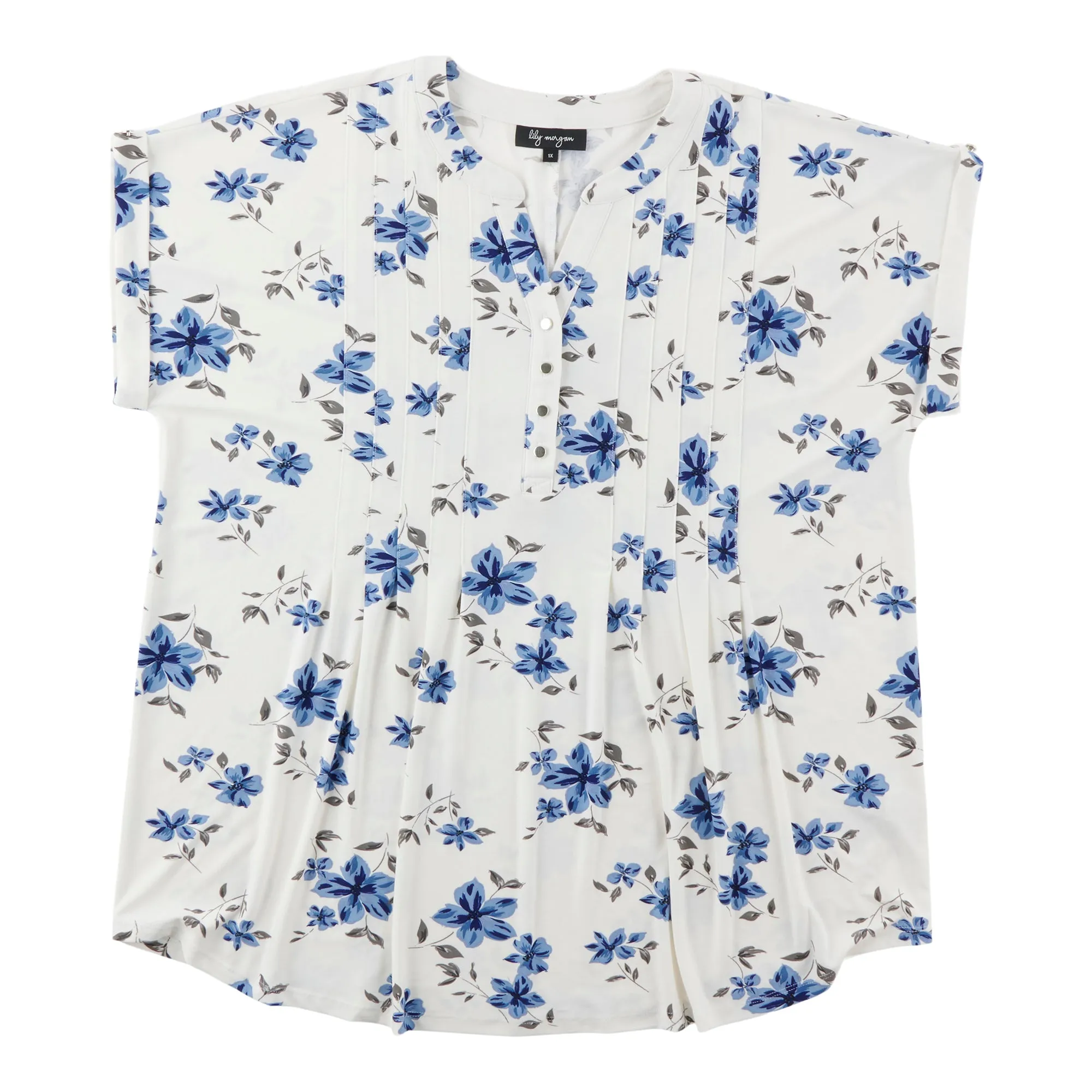 lily morgan Women's Plus Pleated Top sold by Giant Tiger product image thumbnail 2