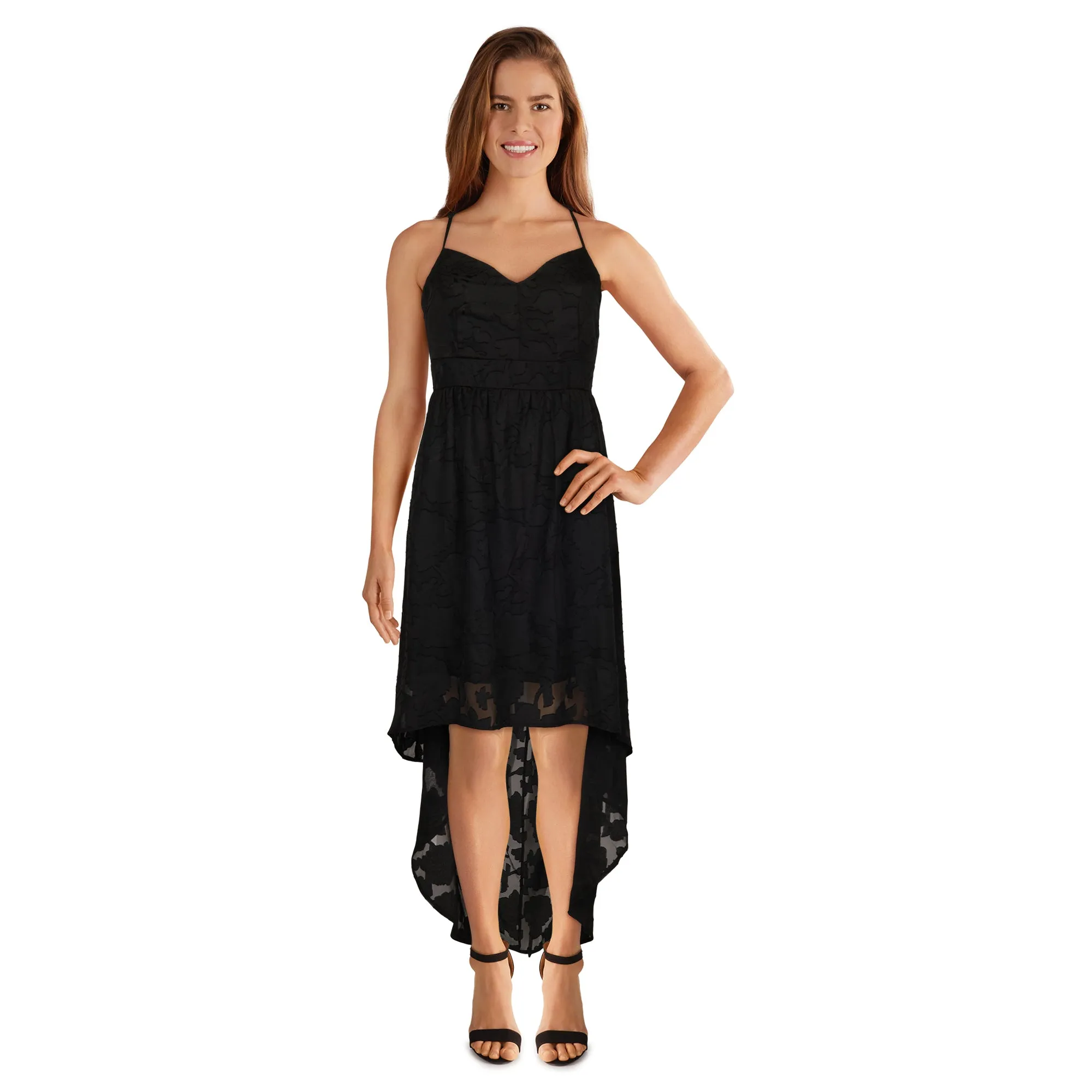 lily morgan Women's Lace Back High-Low Dress sold by Giant Tiger