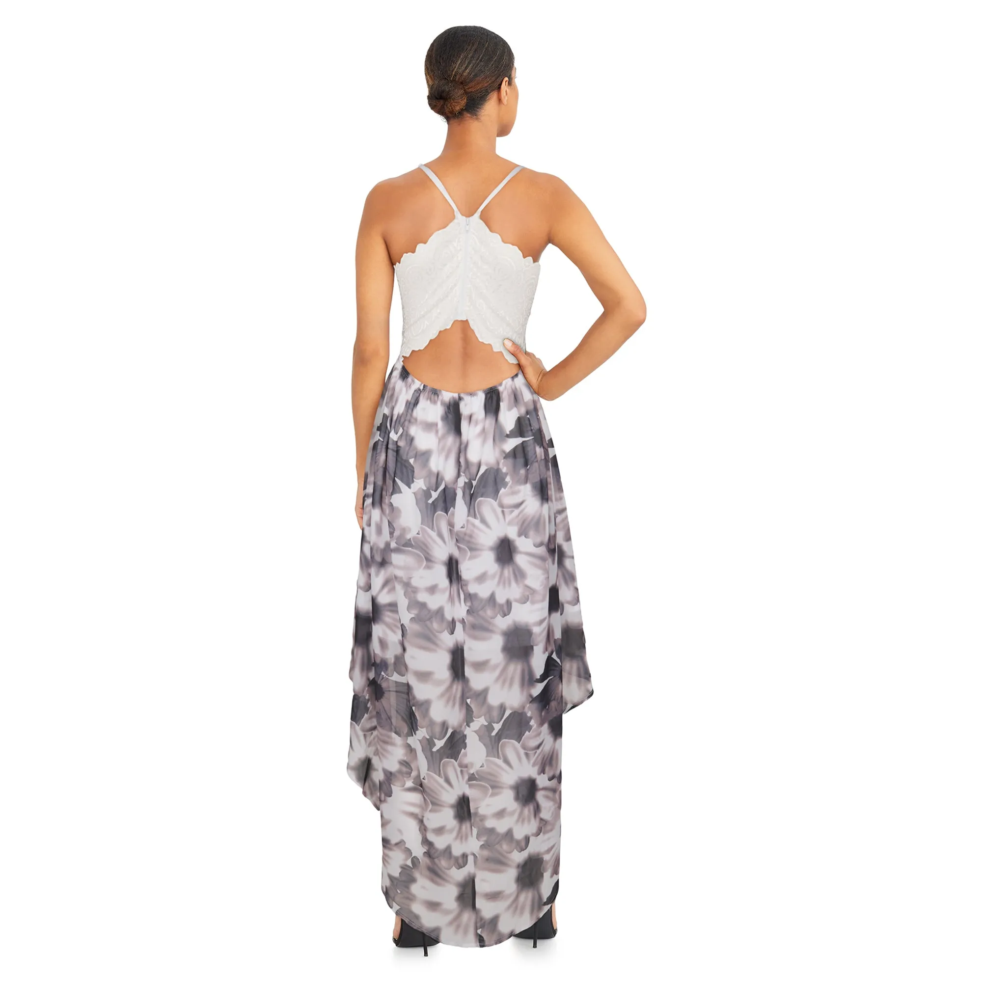 lily morgan Women's Lace Back High-Low Dress sold by Giant Tiger product image thumbnail 5