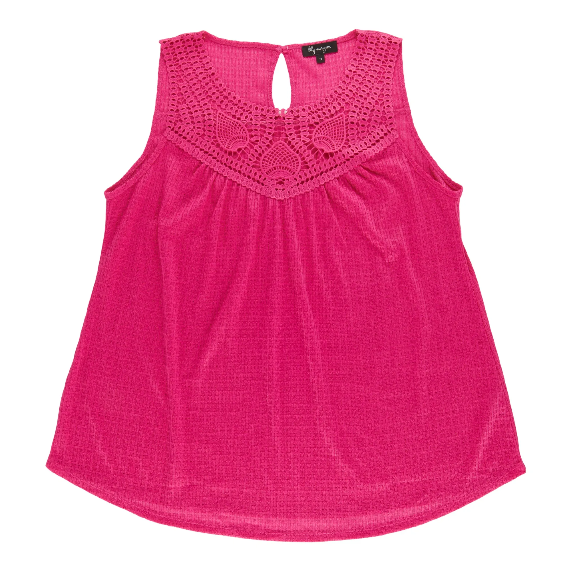 lily morgan Women's Plus Sleeveless Crochet Top sold by Giant Tiger