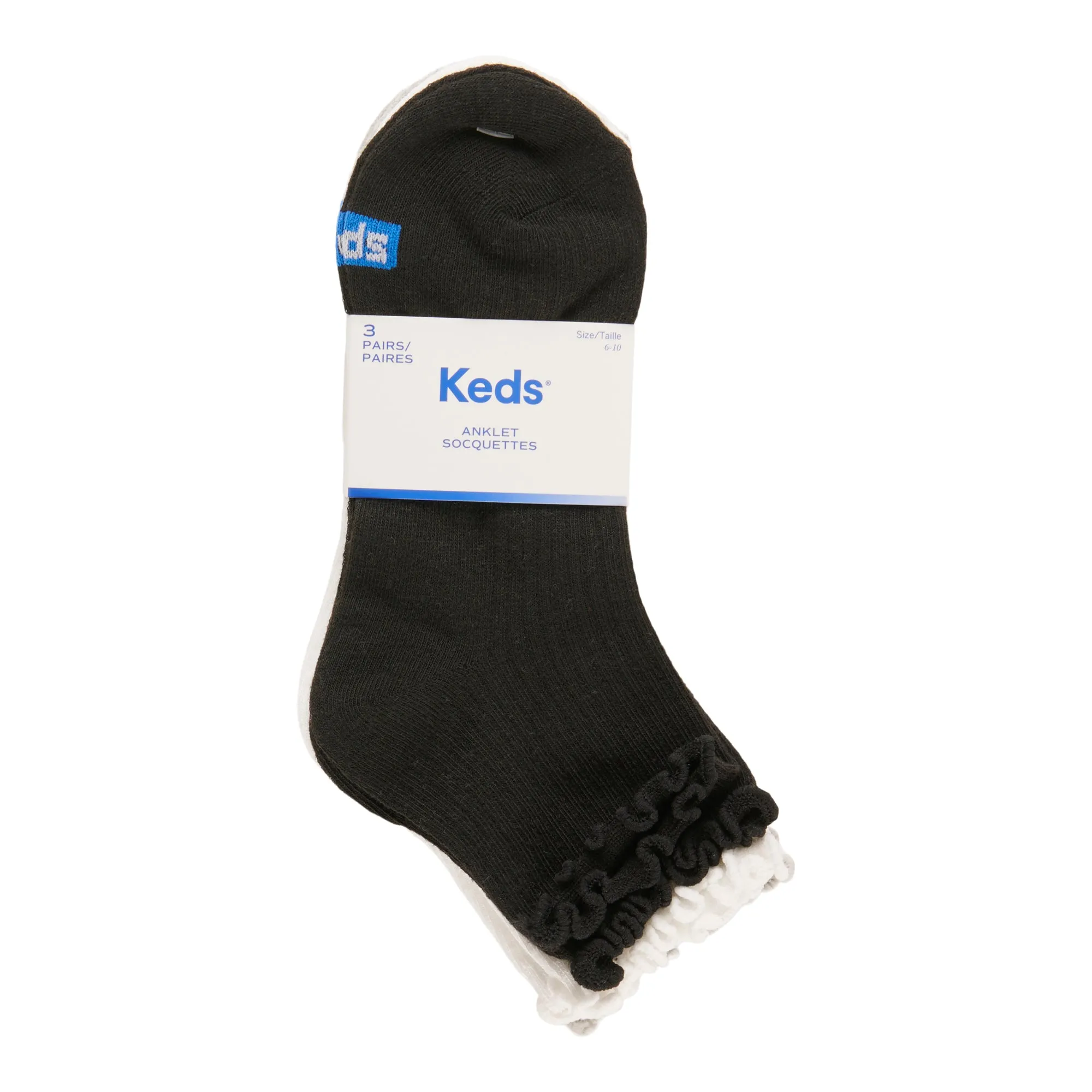Keds Women Lettuce Edge Anklet Socks, 3-pack sold by Giant Tiger product image thumbnail 2