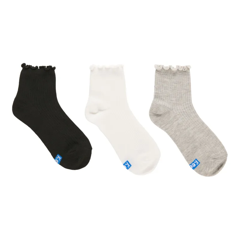 Keds Women Lettuce Edge Anklet Socks, 3-pack made by Keds