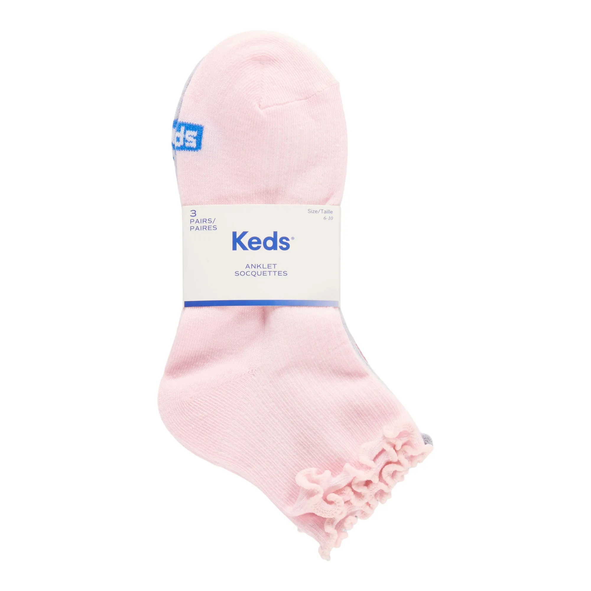 Keds Women Lettuce Edge Anklet Socks, 3-pack sold by Giant Tiger product image thumbnail 4