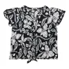 lily morgan Women's Plus V-Neck Tie-Front Blouse sold by Giant Tiger