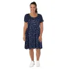 lily morgan Women's Plus Front Button Skater Dress sold by Giant Tiger