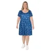 lily morgan Women's Plus Front Button Skater Dress sold by Giant Tiger