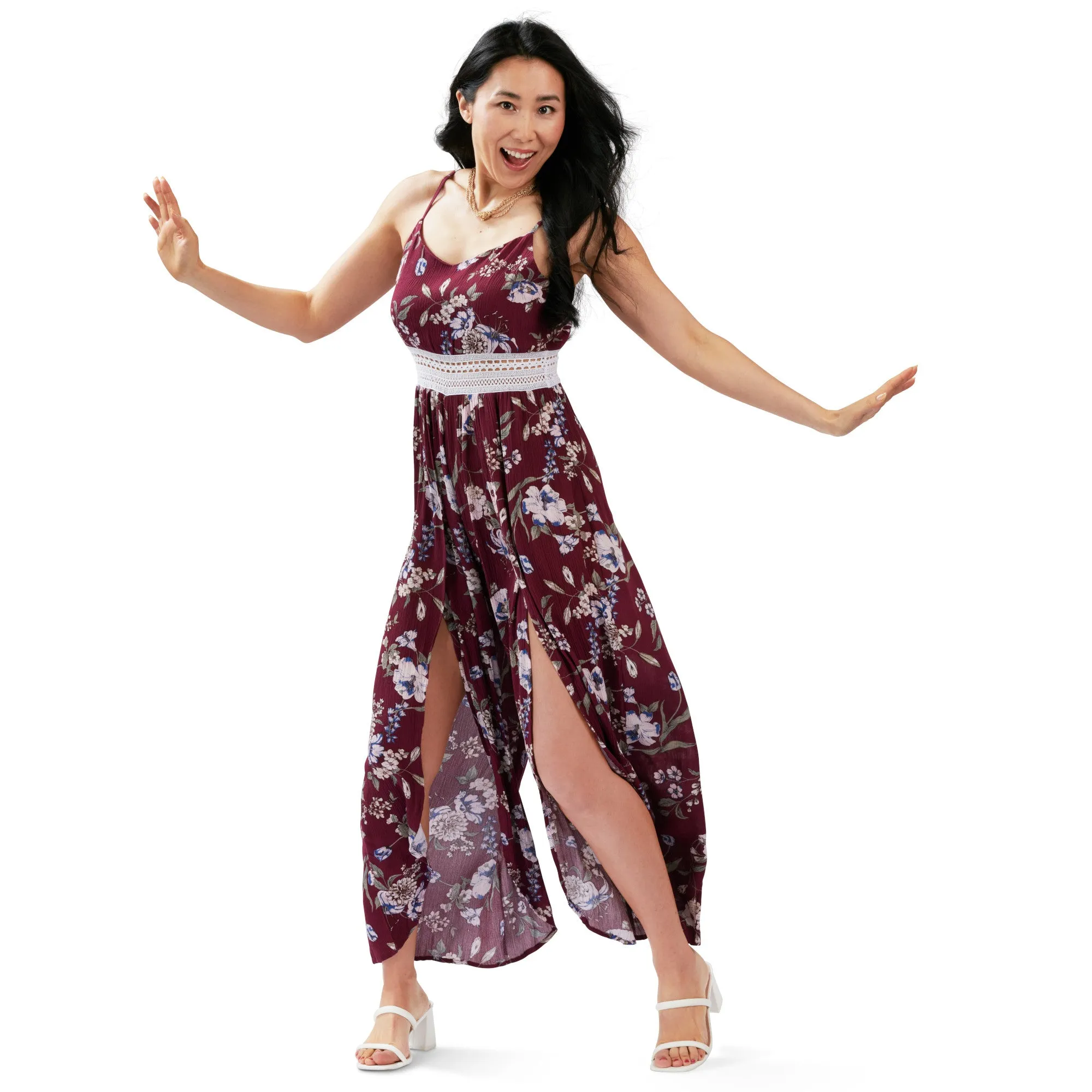 lily morgan Women's Tulip Leg Jumpsuit sold by Giant Tiger product image thumbnail 3