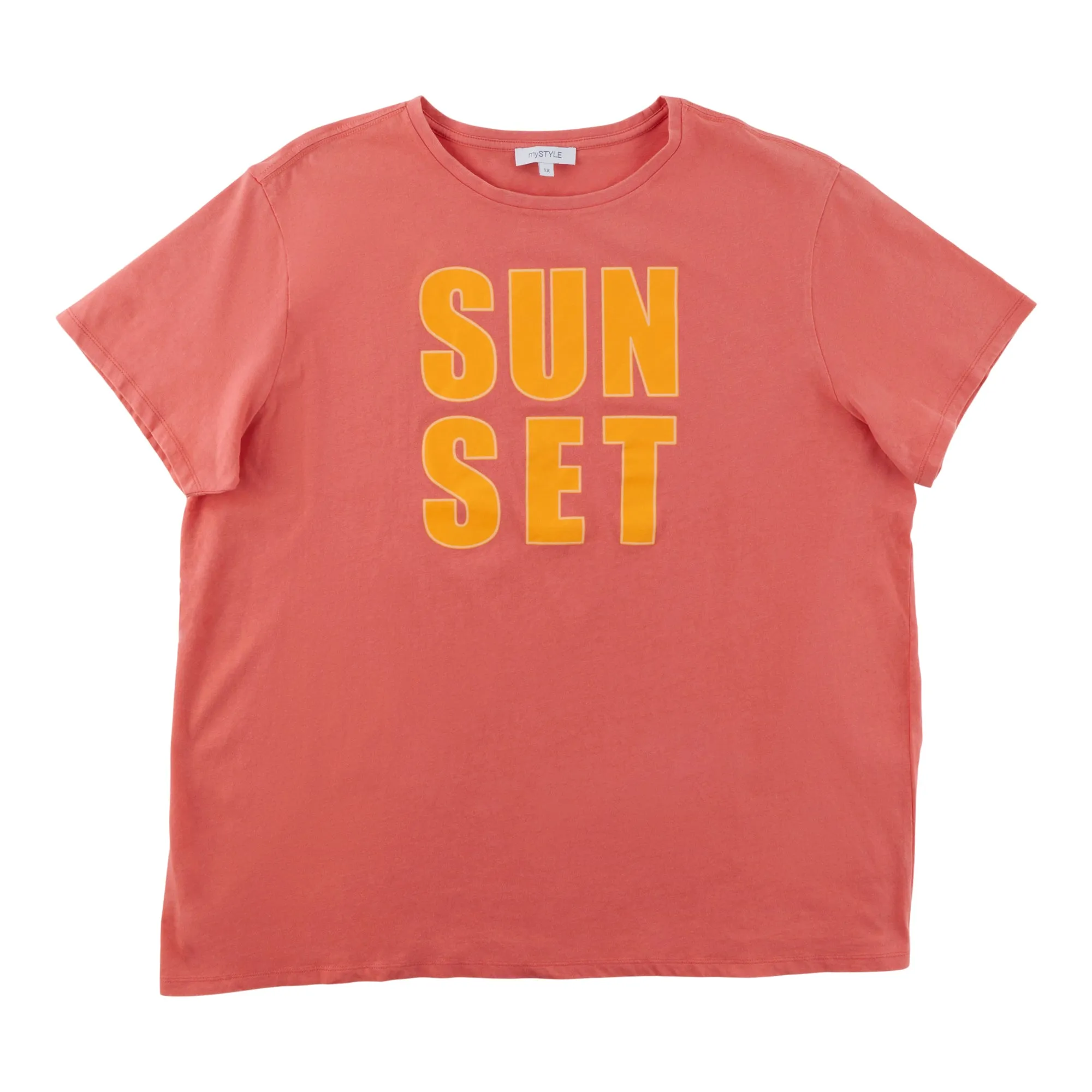 mySTYLE Women's Plus Vintage Wash Boyfriend Tee sold by Giant Tiger product image thumbnail 2