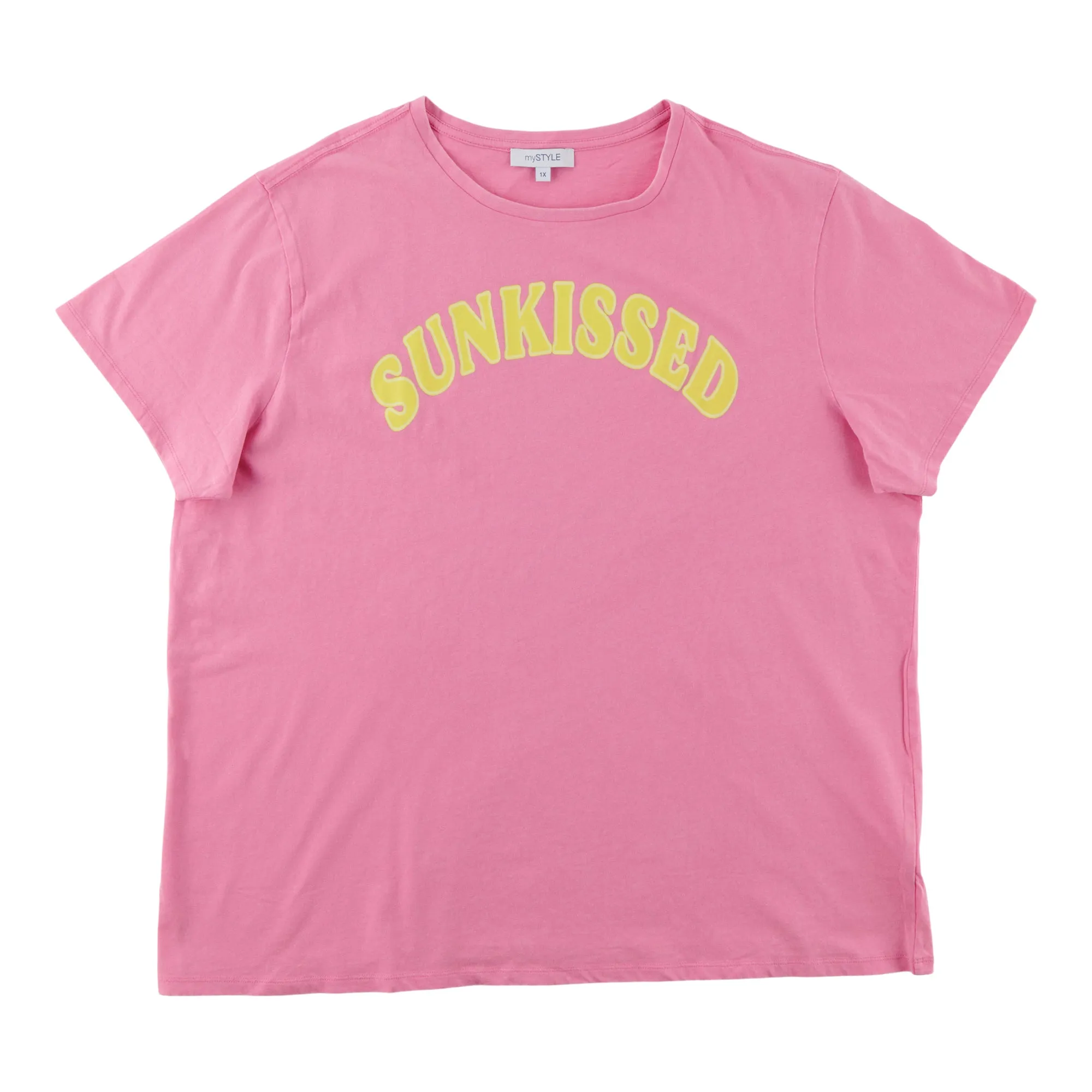 mySTYLE Women's Plus Vintage Wash Boyfriend Tee sold by Giant Tiger product image thumbnail 3