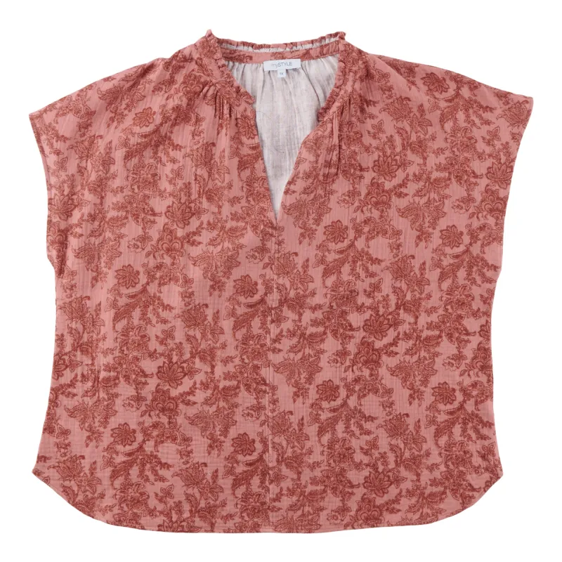 mySTYLE Women's Plus Crinkle Top sold by Giant Tiger