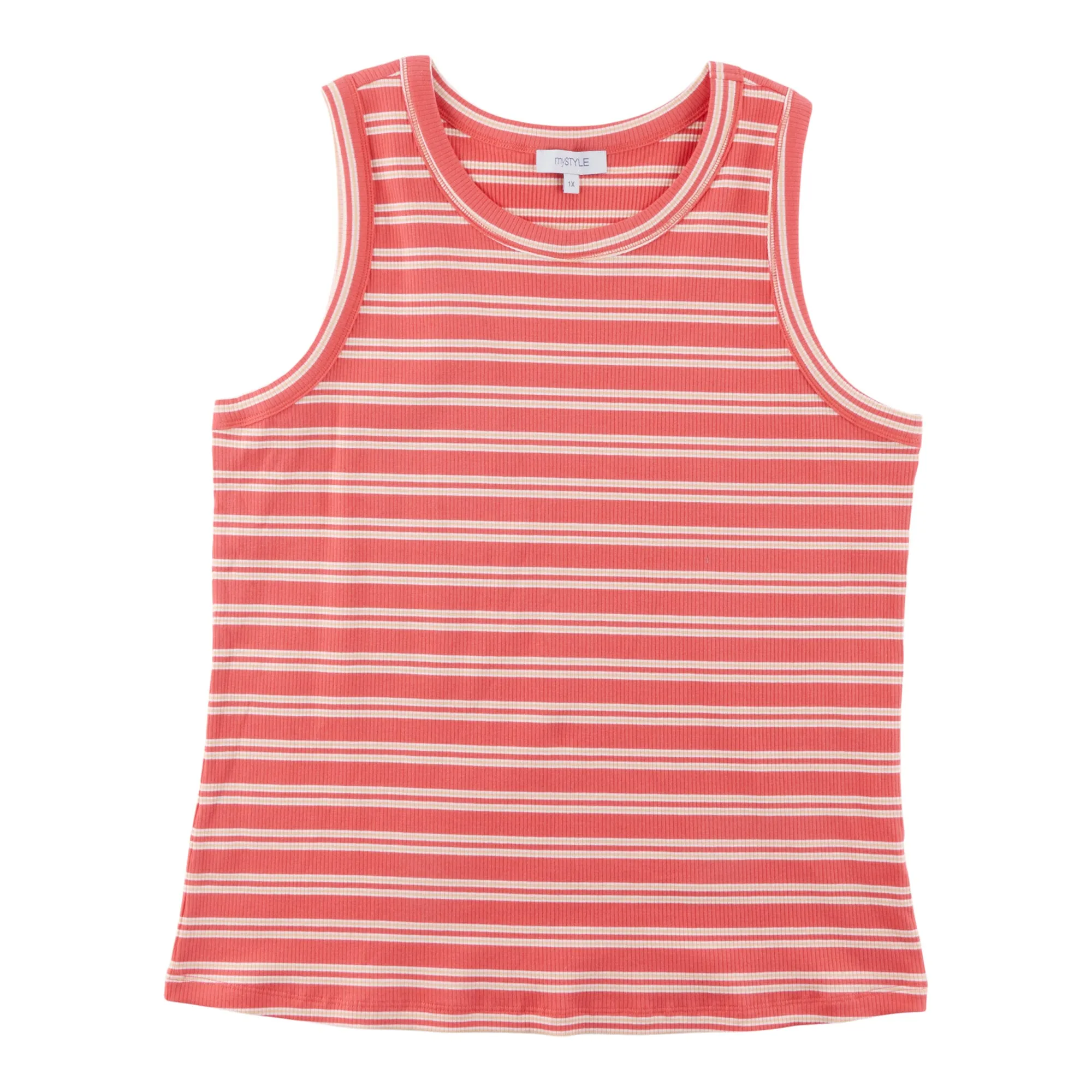 mySTYLE Women's Plus Fitted Ribbed Tank Top sold by Giant Tiger product image thumbnail 2