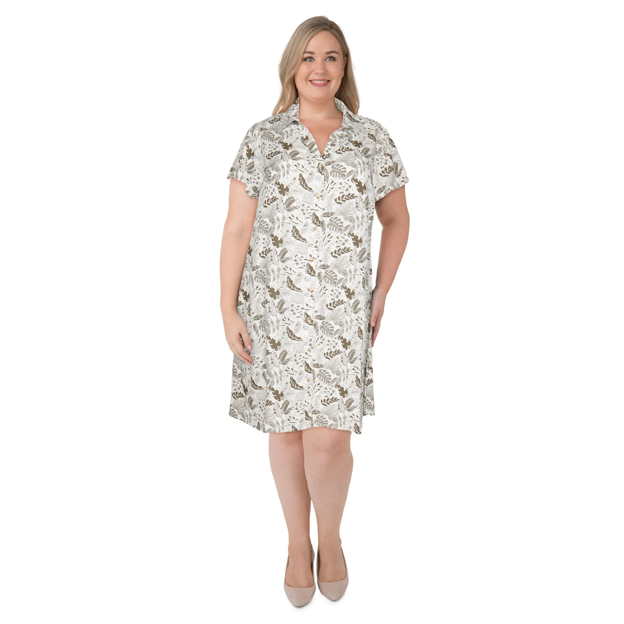 lily morgan Women's Plus Trapeze Dress sold by Giant Tiger product image thumbnail 3