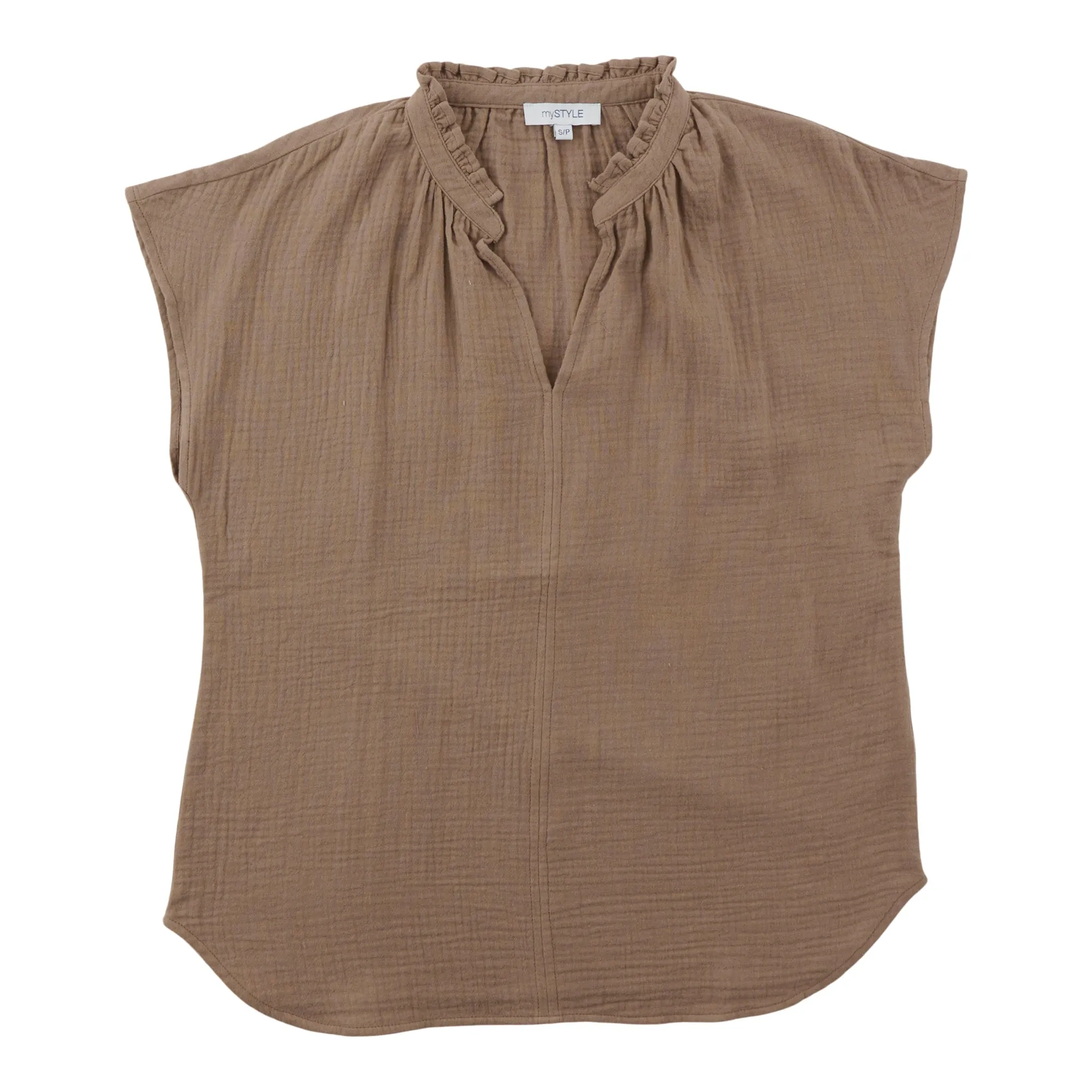 mySTYLE Women's V-Neck Crinkle Top sold by Giant Tiger product image thumbnail 2